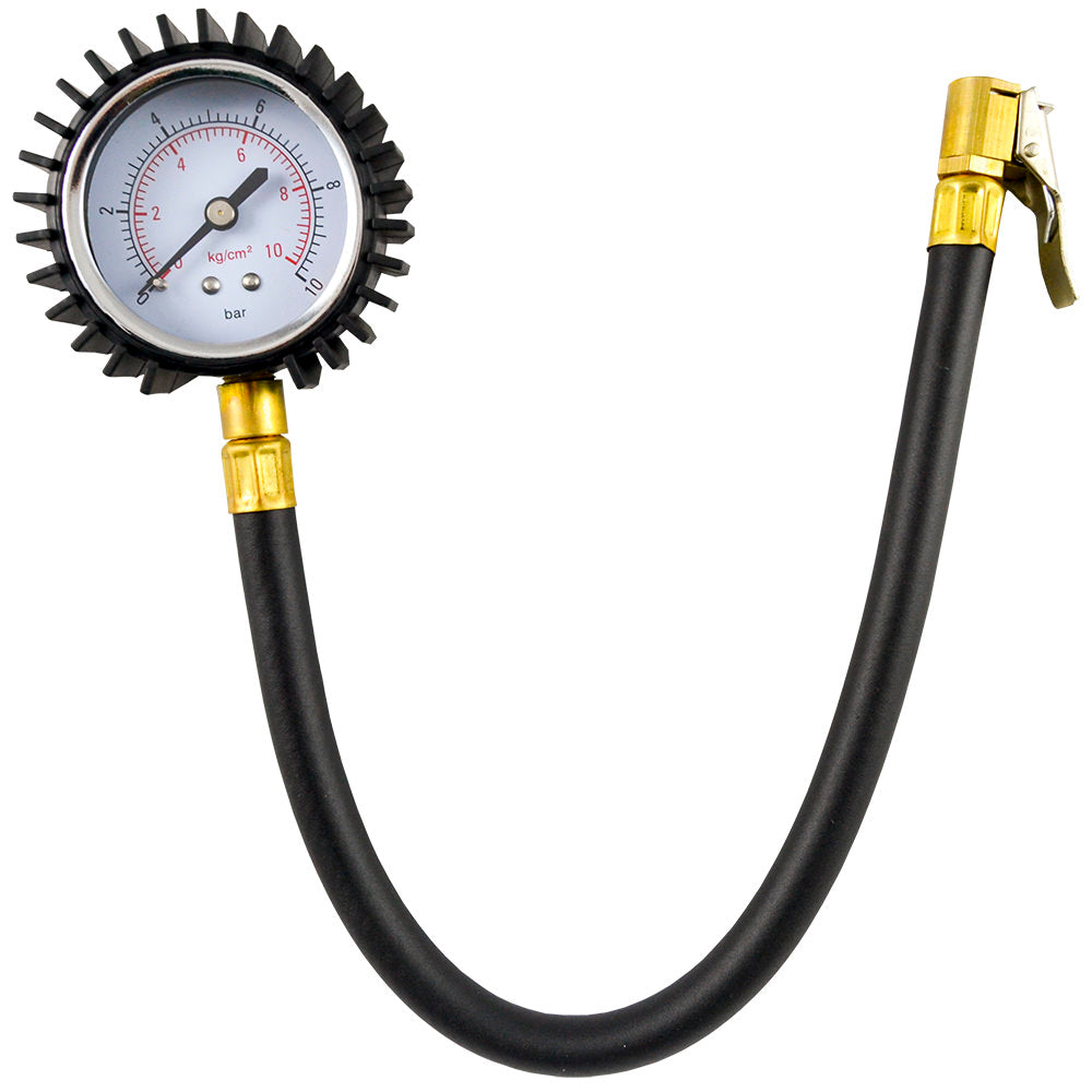 MANOMETRO CON TUBO FLESSIBILE PER GOMME (0-10BAR) 53416 JBM
