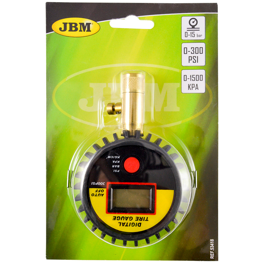 MANOMETRO DIGITALE PER GOMME (0-15 BAR) 53418 JBM