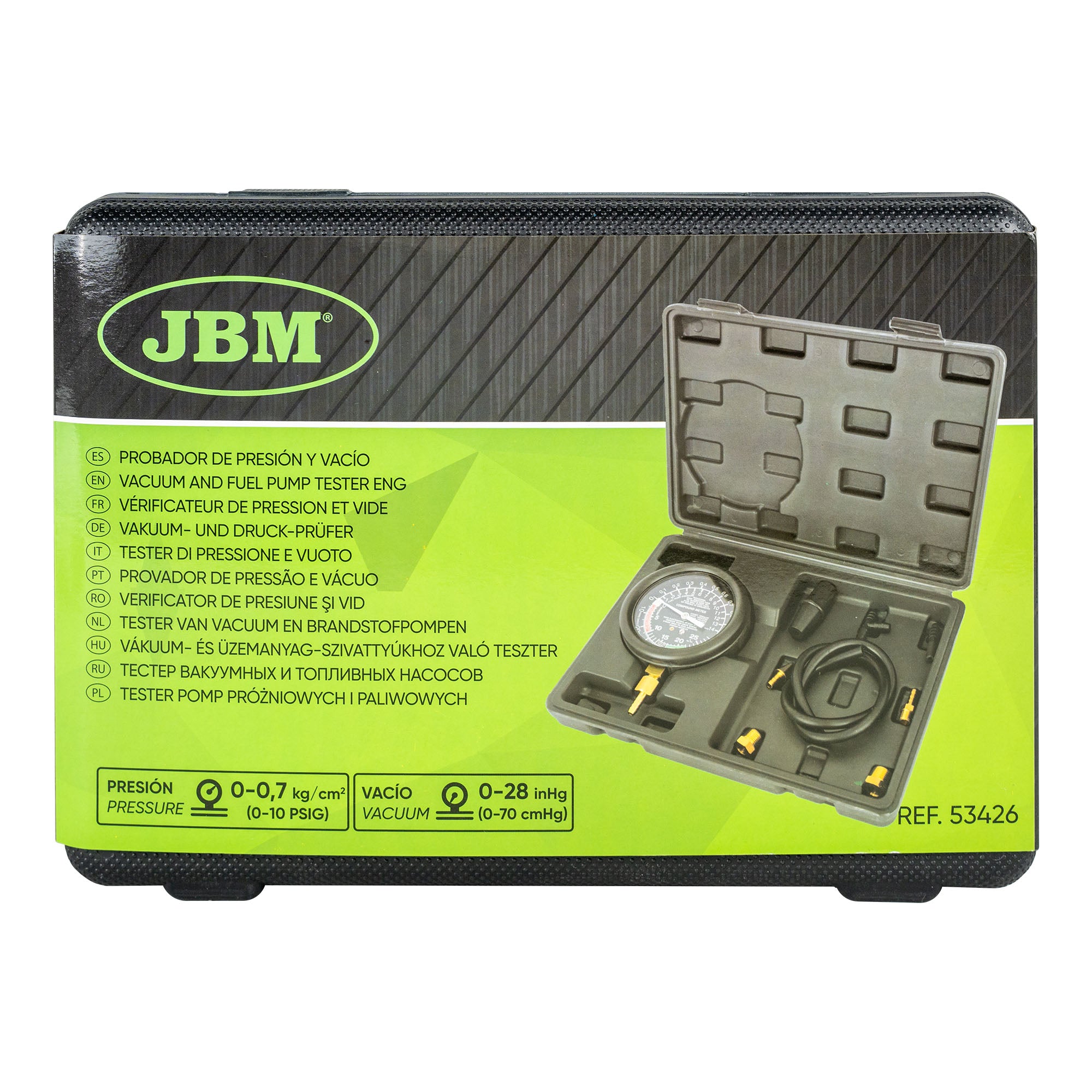 TESTER DI PRESSIONE E VUOTO 53426 JBM