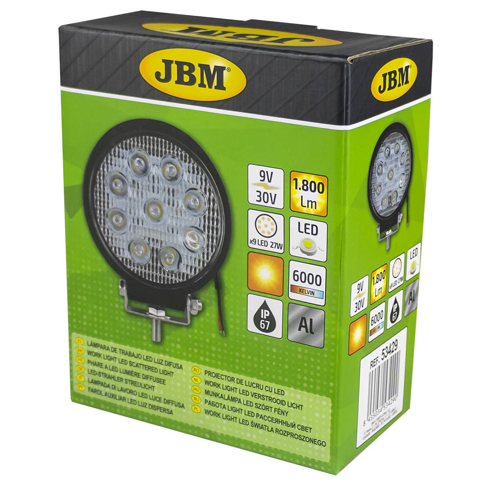 FARO LED 1800LM - ROTONDO 53429 JBM