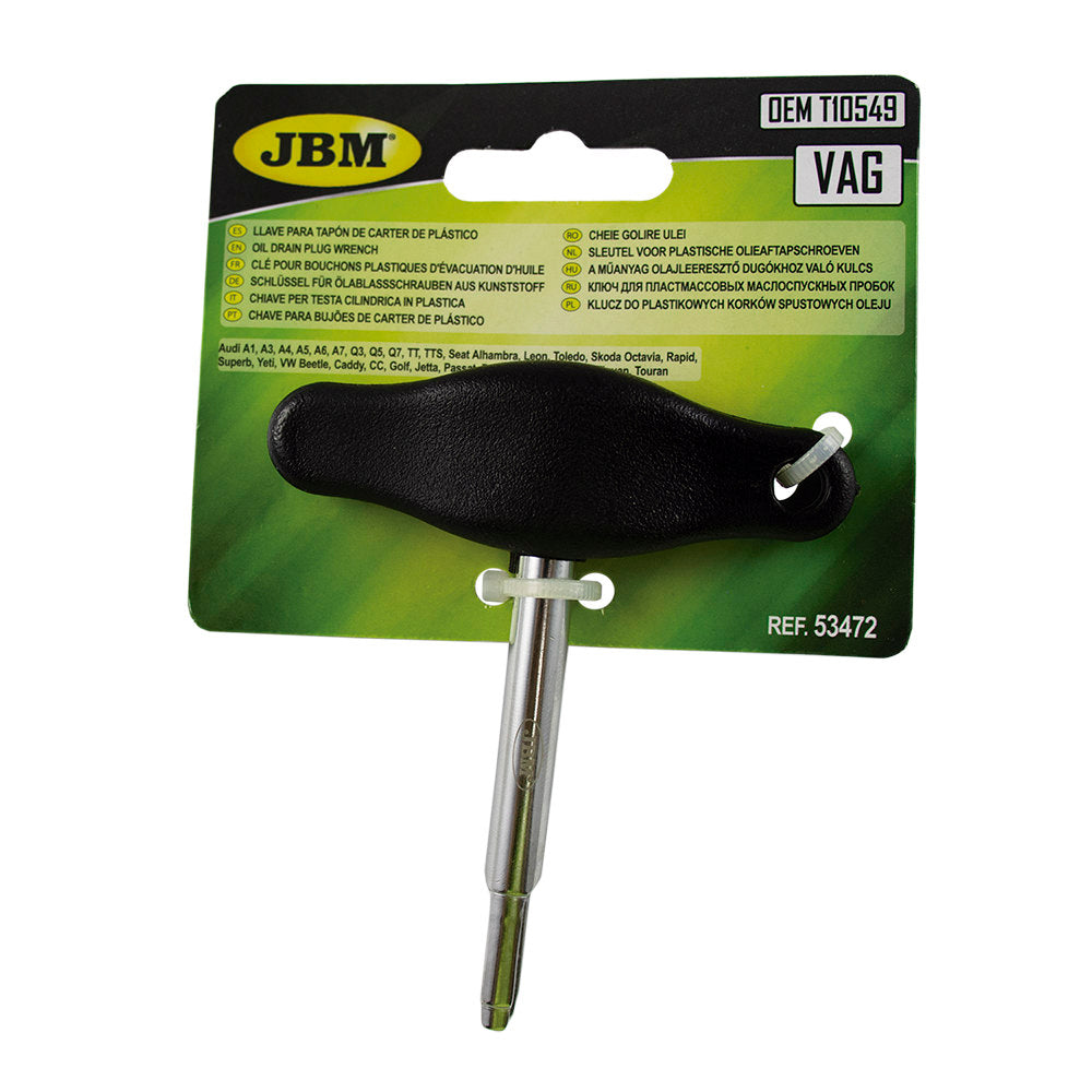 CHIAVE PER TESTA CILINDRICA IN PLASTICA (VAG) 53472 JBM