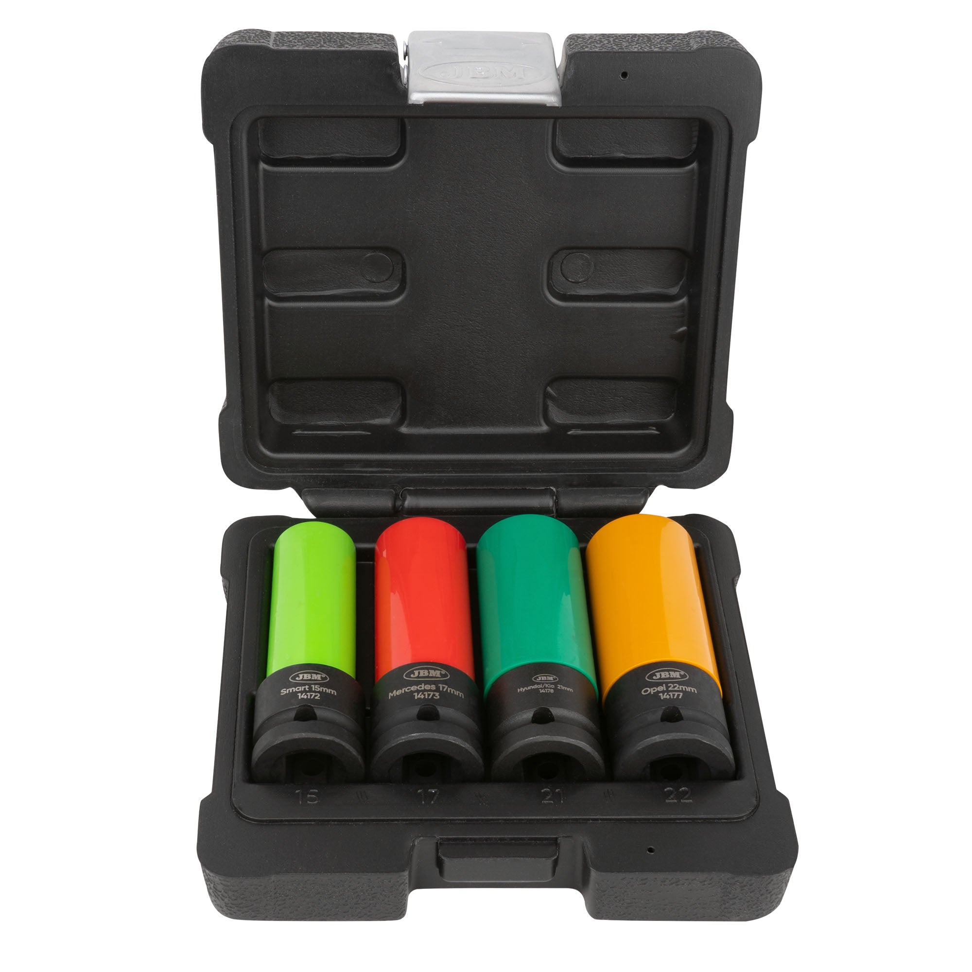 SET DI 4 BUSSOLE PER CERCHI IN LEGA LEGGERA, DA 1/2" JBM 53587