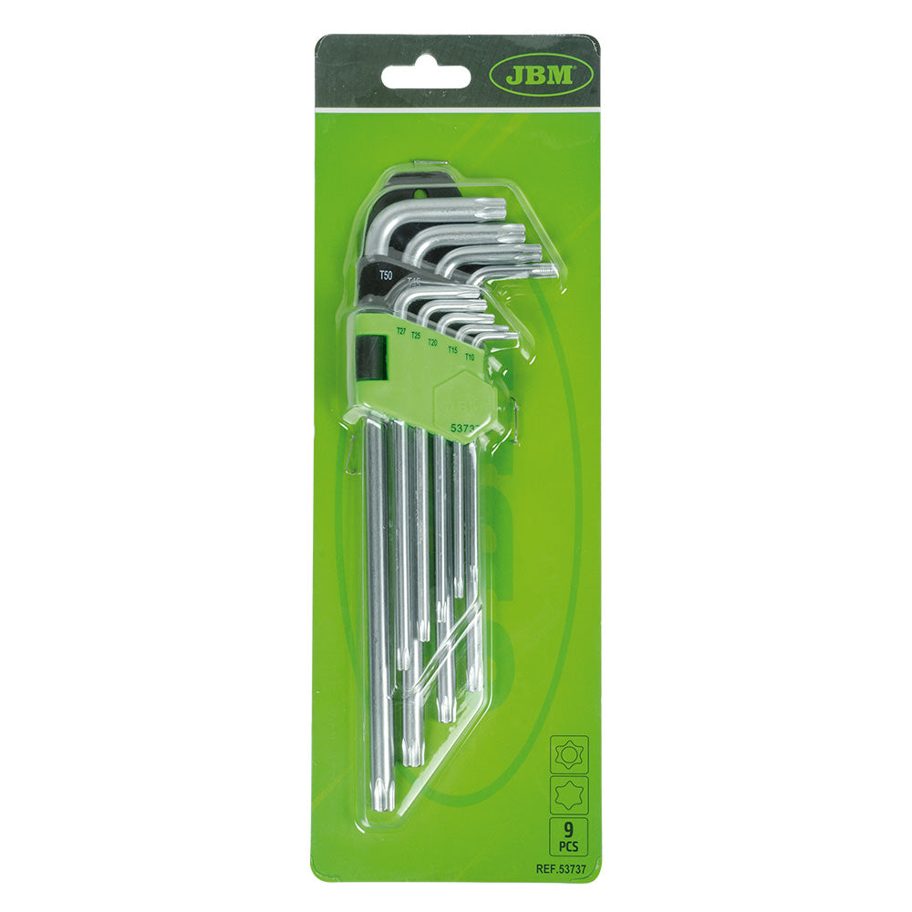 SET DI 9 CHIAVI TORX EXTRA LUNGHE 53737 JBM