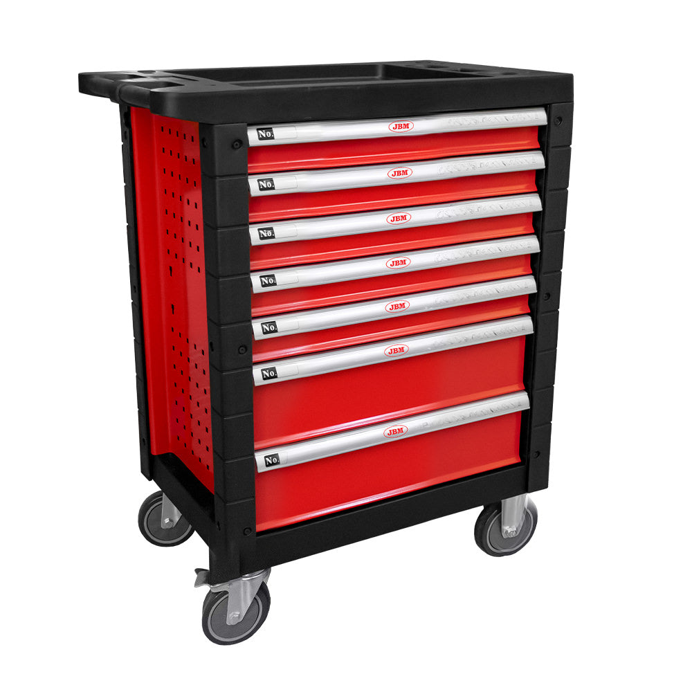 CARRELLO CON 7 CASSETTI ROSSO - VUOTO 53762 JBM