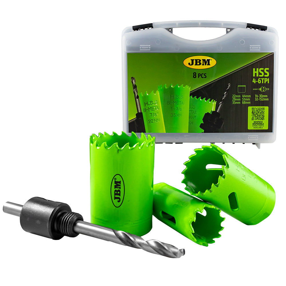 SET DI SEGHE AD ANELLO BIMETALLICHE CON ADATTATORI 53859 JBM