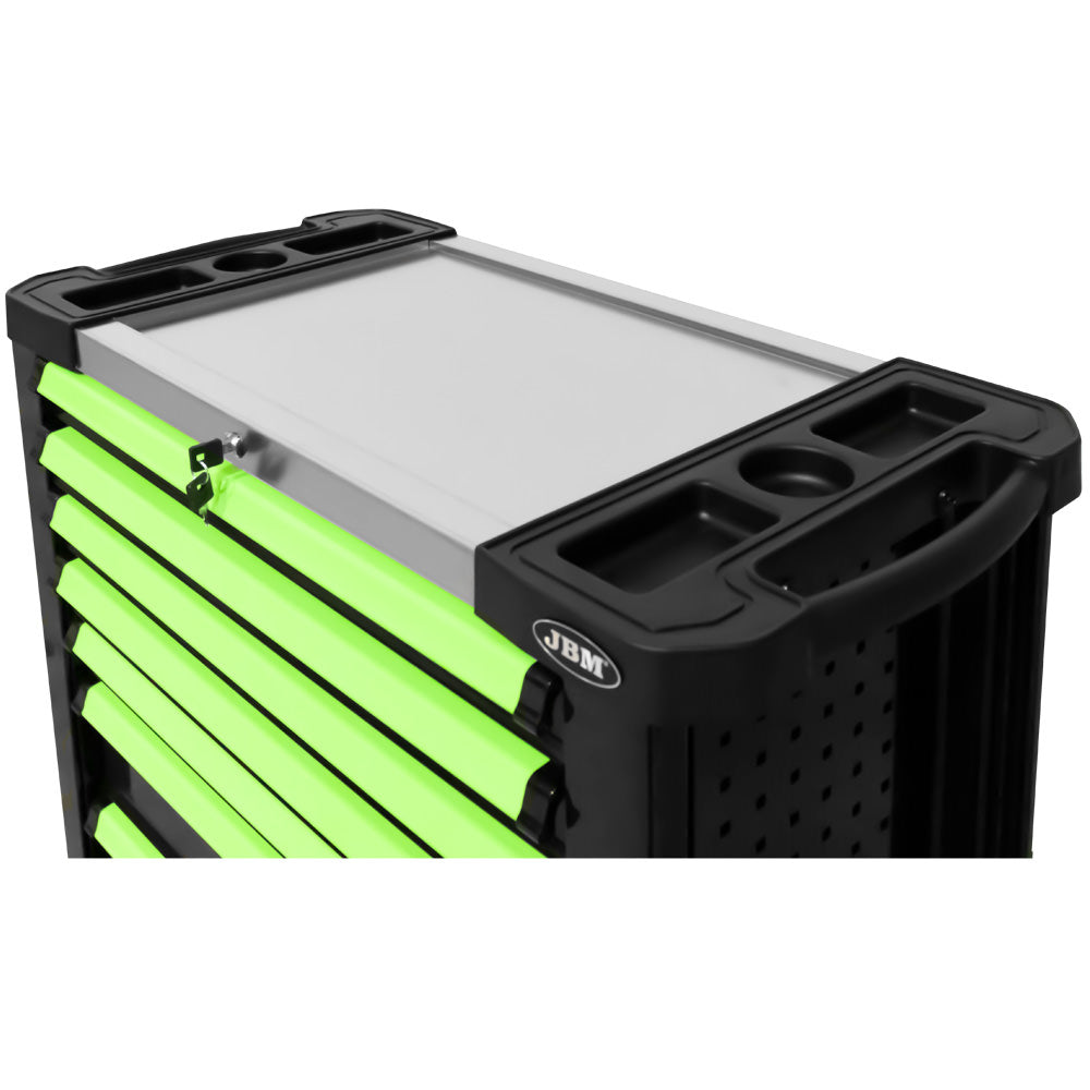 CARRELLO PORTA-UTENSILI XL CON 7 CASSETTI VERDE JBM 53912 199 UTENSILI
