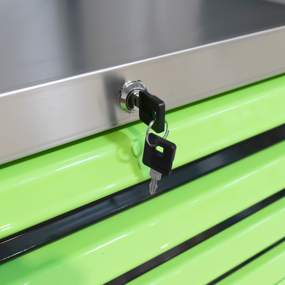 CARRELLO PORTA-UTENSILI XL CON 7 CASSETTI VERDE JBM 53912 199 UTENSILI