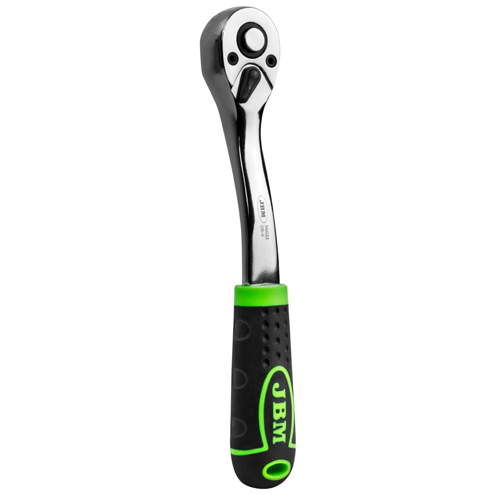 CRICCHETTO 3/8" CON TESTA A 72 DENTI 200MM - CROMATO 54023 JBM