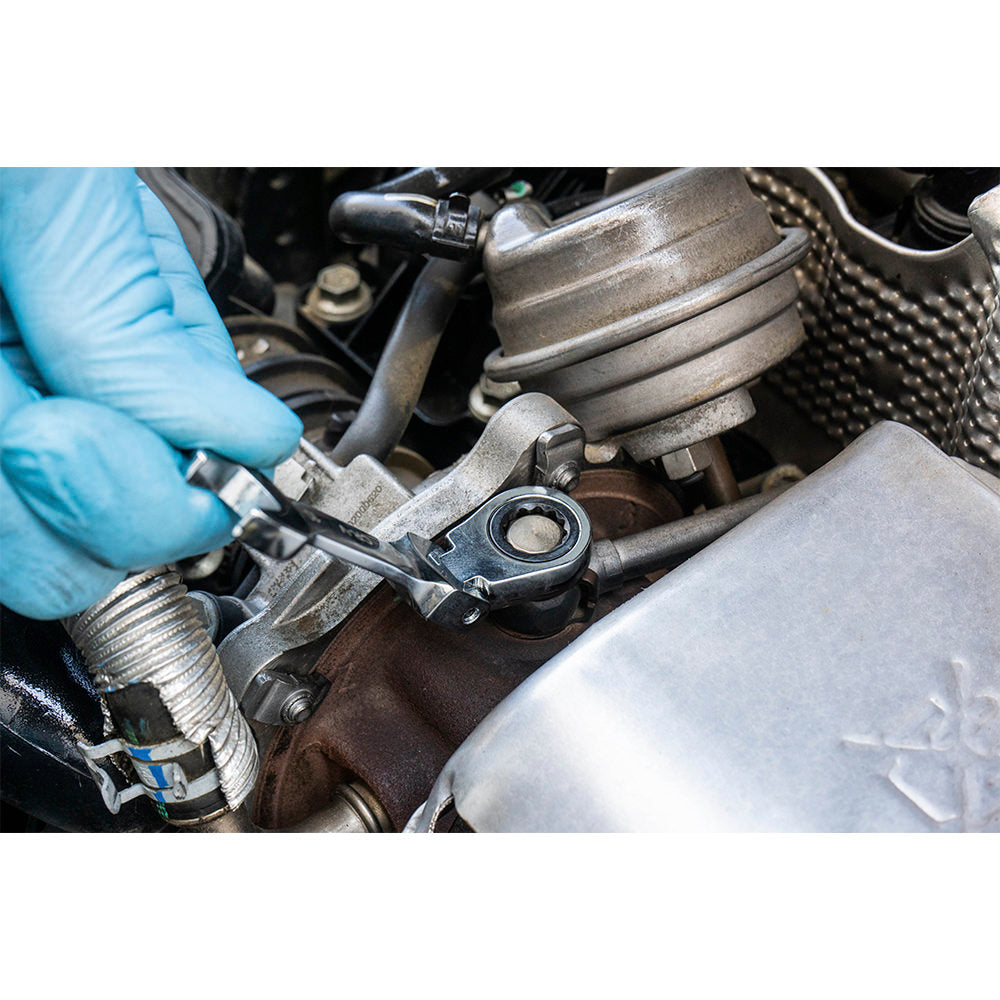 MODULO DI 12 MINI CHIAVI COMBINATE CON SNODO A CRICCHETTO JBM 54032