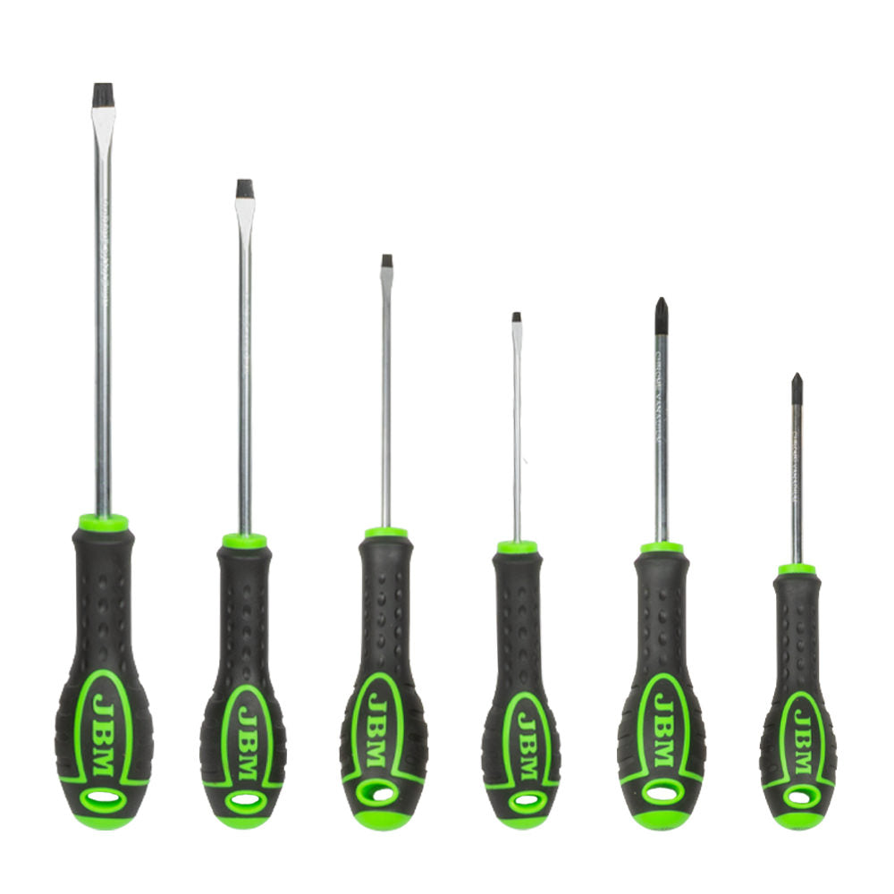 SET DI 6 CACCIAVITI (2 A CROCE + 4 A TAGLIO) 54070 JBM