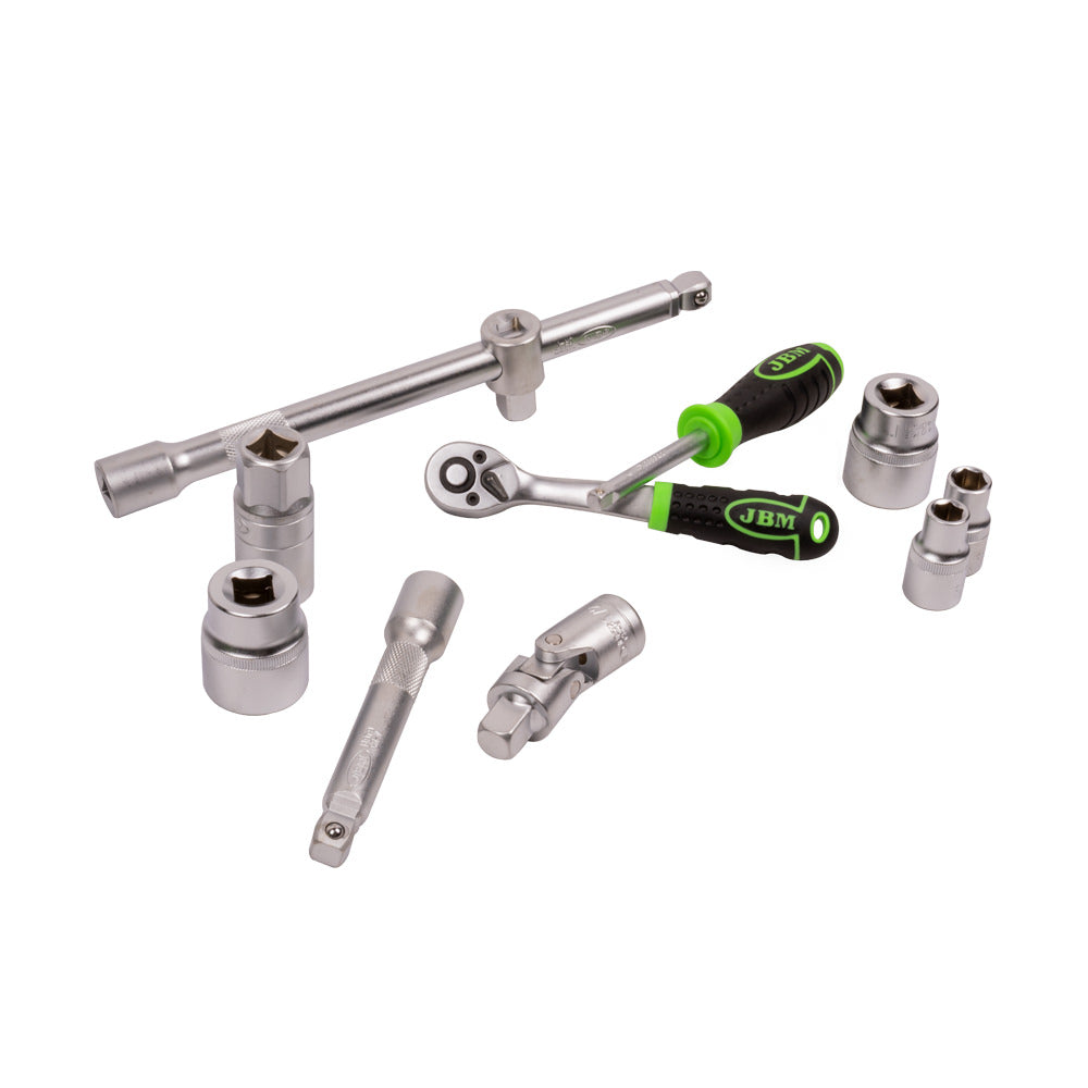 VALIGETTA DI UTENSILI IN POLLICI SATINATI DA 37 PEZZI JBM 54106