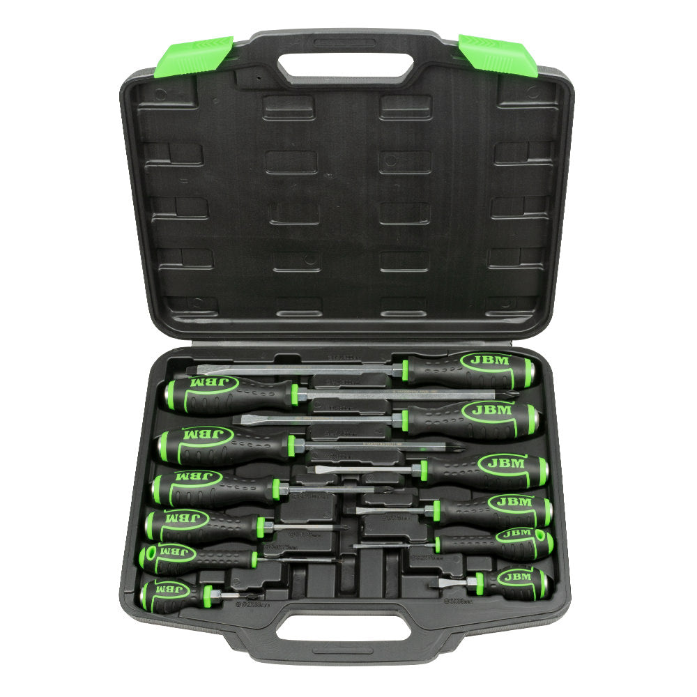VALIGETTA CON 12 CACCIAVITI GO-THROUGH CON PUNTA MAGNETICA 54126 JBM