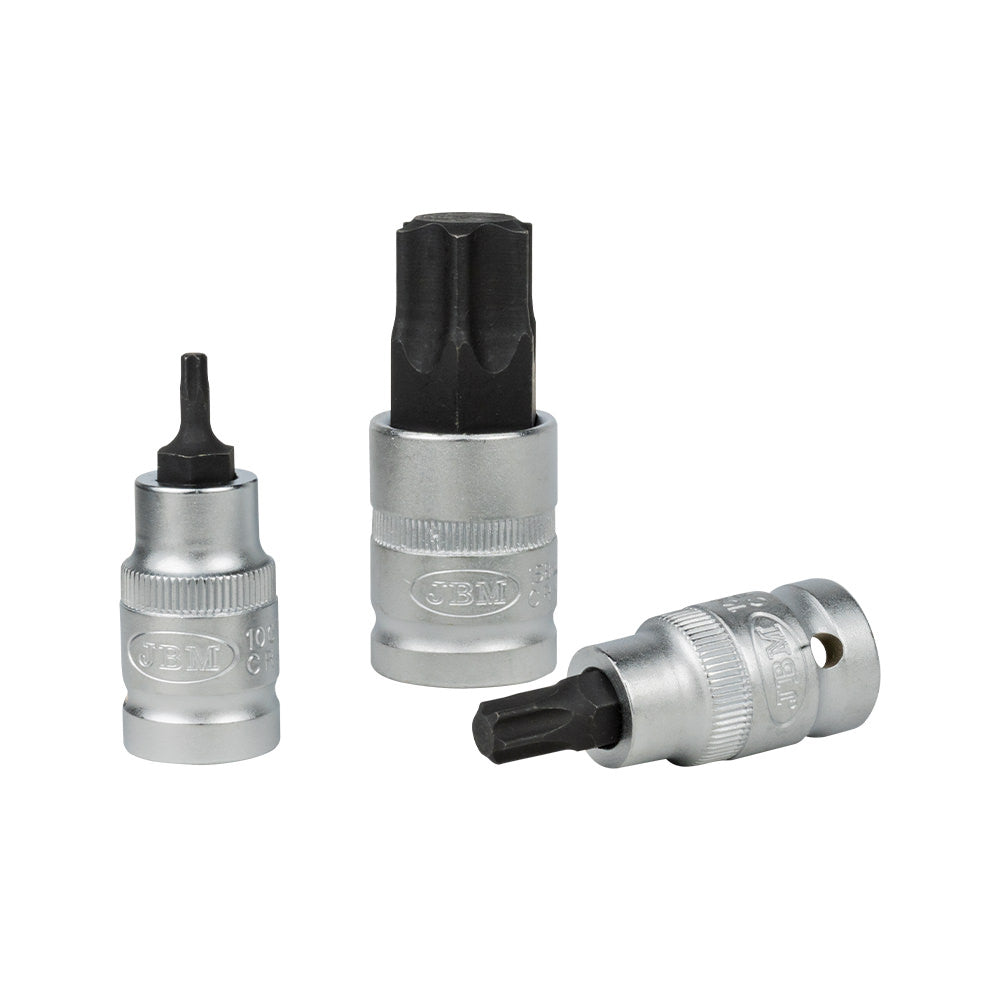 SET DI 12 PEZZI 1/2" INSERTI TORX JBM 54154