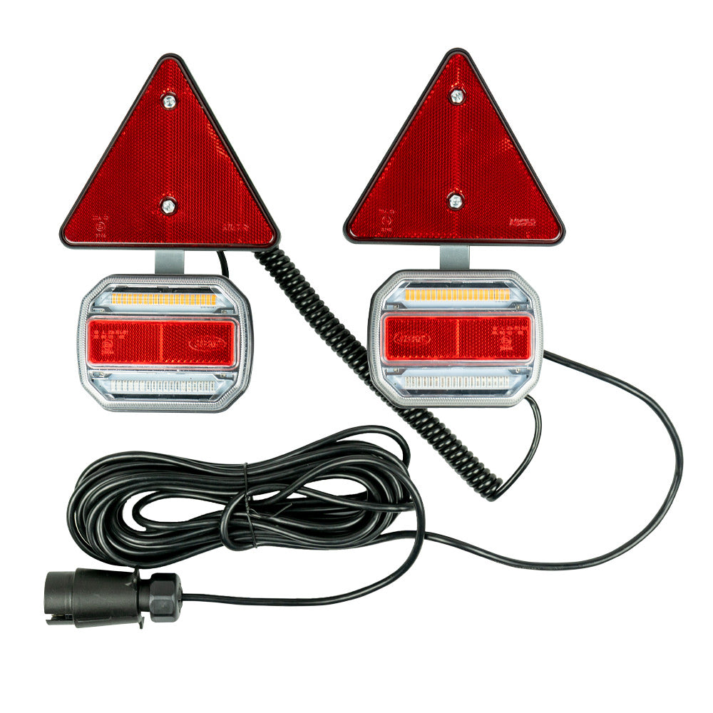 KIT MAGNETICO CON 2 LUCI E 2 CATARIFRANGENTI LED 54162 JBM