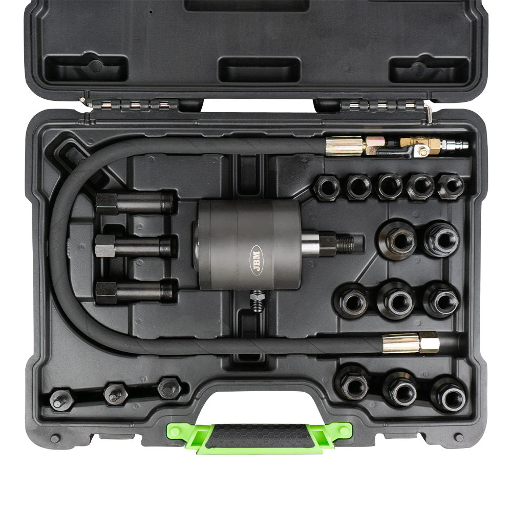 ESTRATTORE PNEUMATICO INIETTORI 54186 + SET SMERIGLIATORE INIETTORI 52813 + TESTER 51493 JBM
