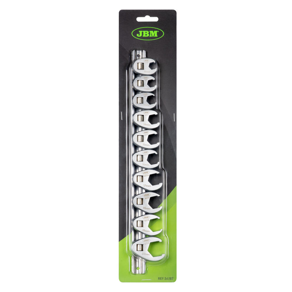SET DI 10 CHIAVI CROWFOOT 3/8" 54187 JBM