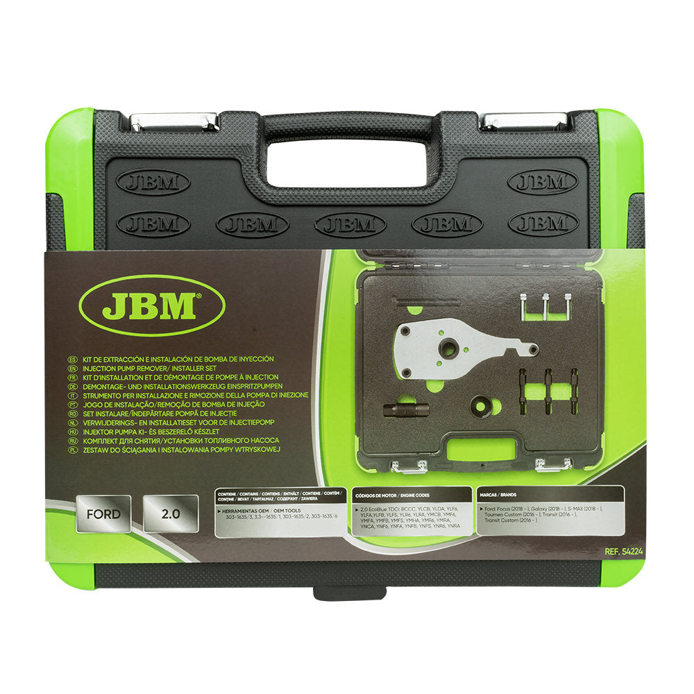 KIT DI ATTREZZI PER INSTALLAZIONE E RIMOZIONE DELLA POMPA DI INIEZIONE PER FORD 2.0 54224 JBM