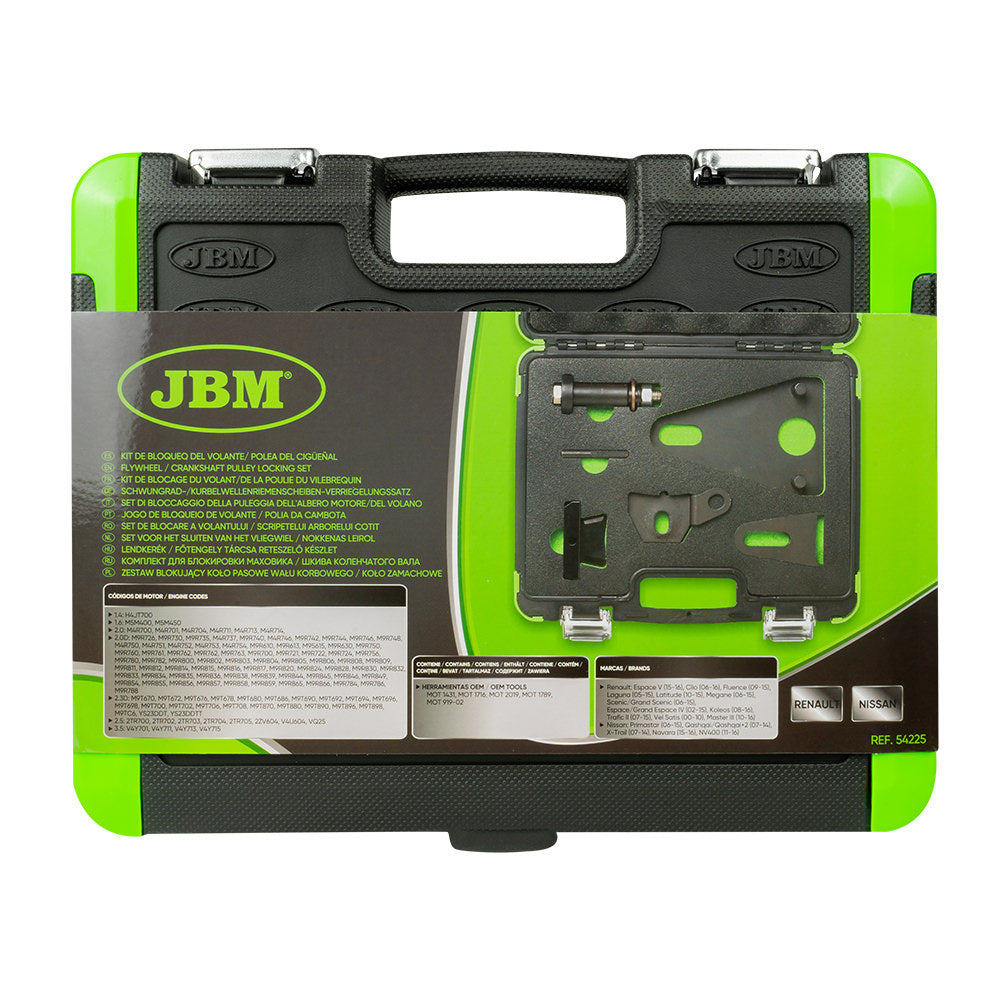KIT DI BLOCCAGGIO DELLA PULEGGIA DELL'ALBERO MOTORE/DEL VOLANO PER RENAULT/NISSAN 54225 JBM