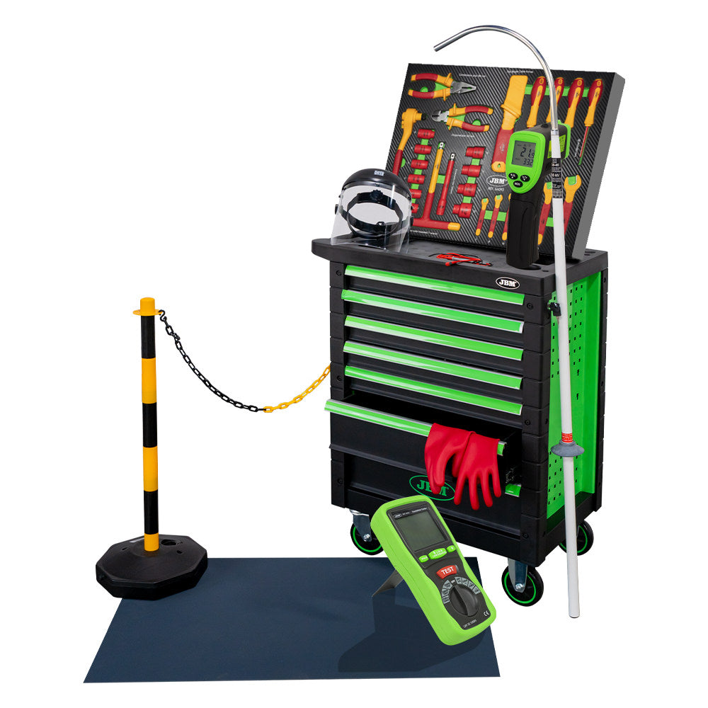 CARRELLO PORTAUTENSILI 7 CASSETTI VERDE - VDE SPECIALE 54236 JBM