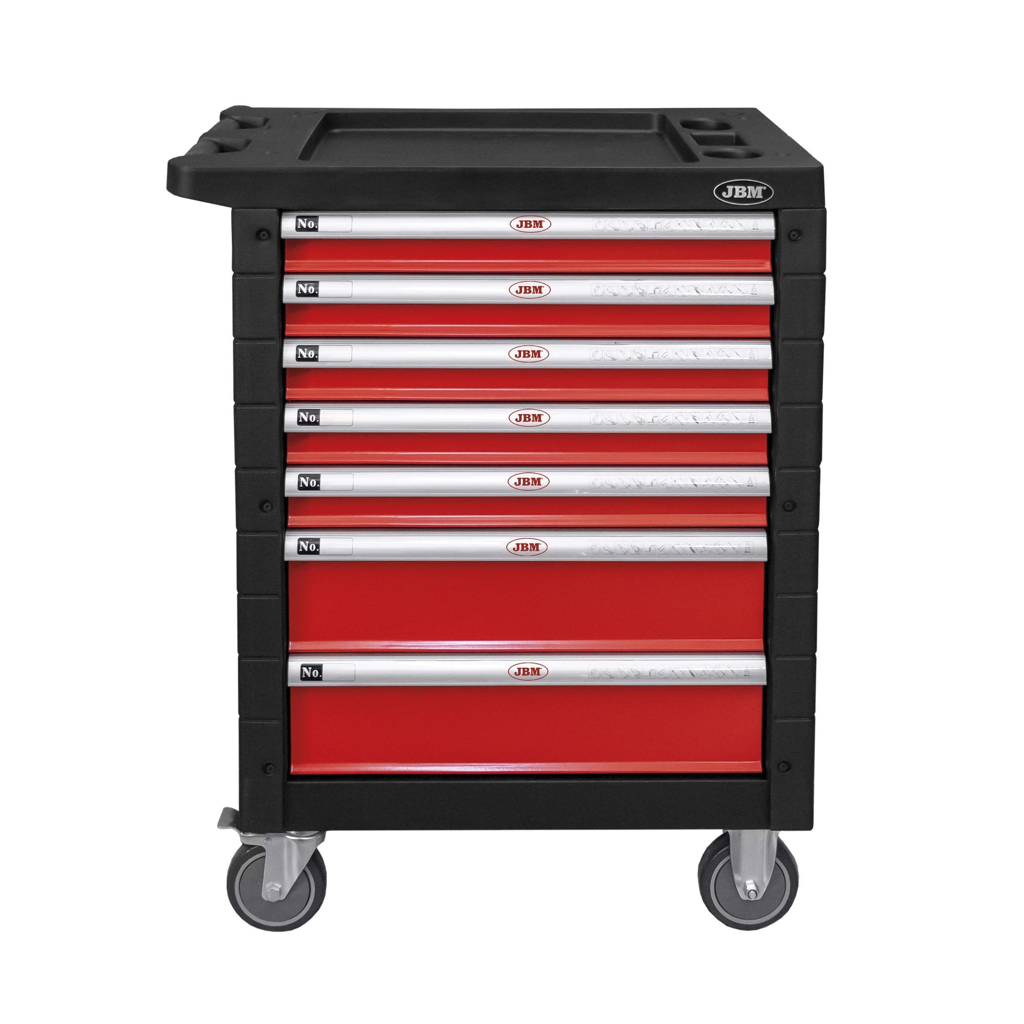 CARRELLO CON 7 CASSETTI ROSSO - SPECIALE PER AUTOCARRI 54238 JBM