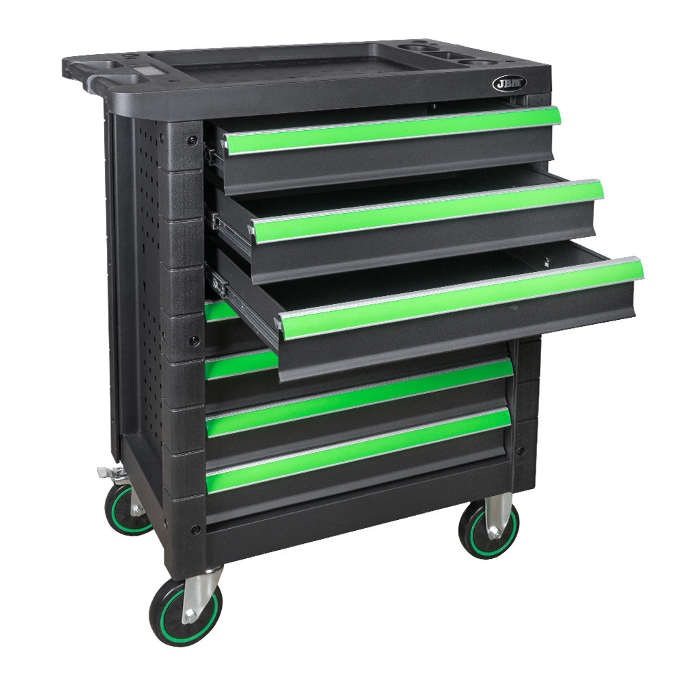 CARRELLO UTENSILI 7 CASSETTI UGUALI VERDE - VUOTO JBM 54295