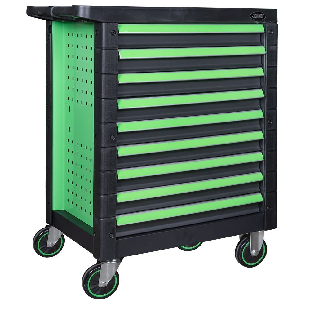 CARRELLO UTENSILI 9 CASSETTI UGUALI VERDE - VUOTO 54297 JBM