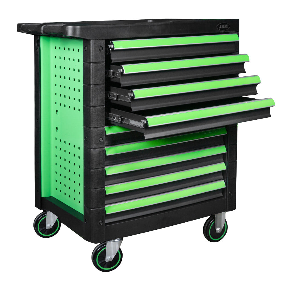 CARRELLO UTENSILI 9 CASSETTI UGUALI VERDE - VUOTO 54297 JBM