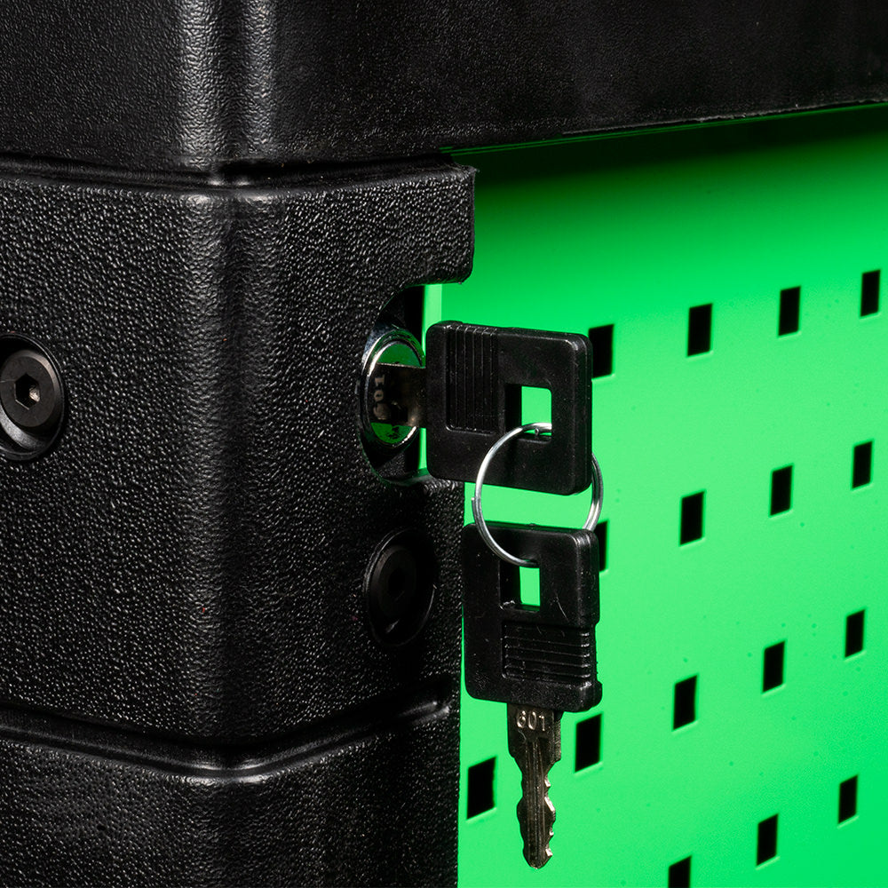 CARRELLO UTENSILI 9 CASSETTI UGUALI VERDE - VUOTO 54297 JBM