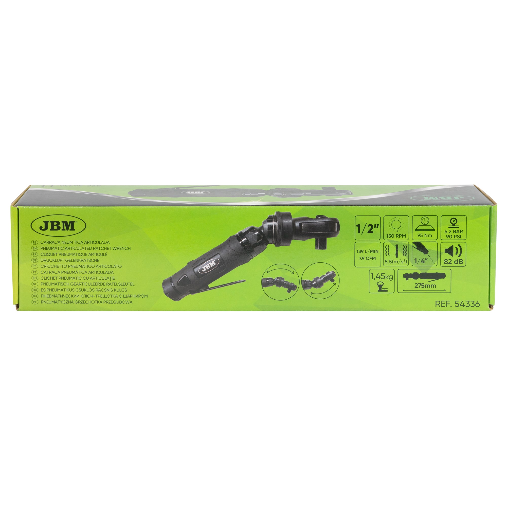 CRICCHETTO ARTICOLATO 1/2" 127NM JBM 54336