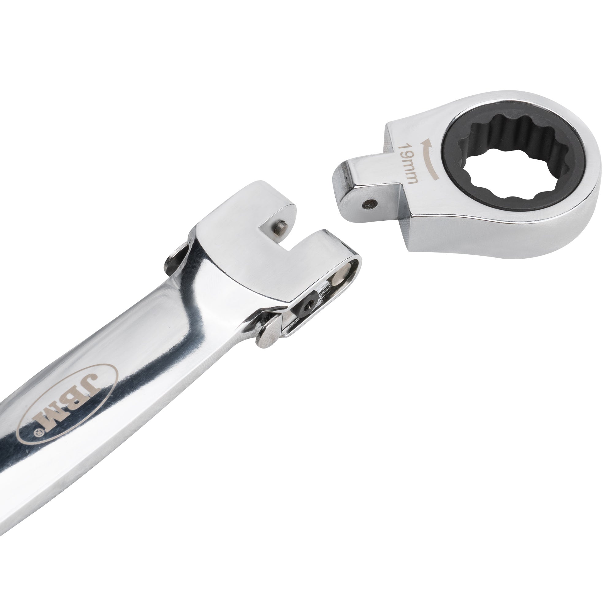 CHIAVE A CRICCHETTO CON TESTA INTERCAMBIABILE 12 PEZZI 54338 JBM