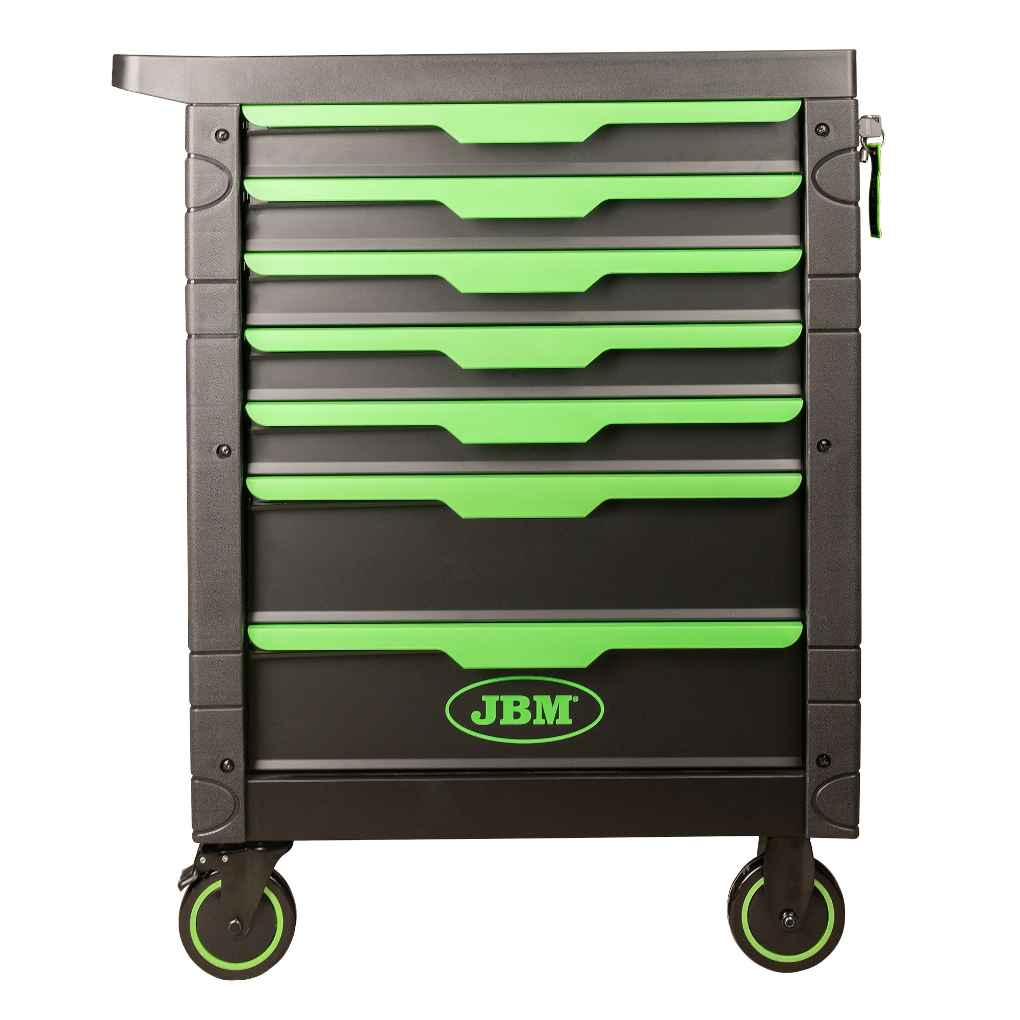 CARRELLO A 7 CASSETTI - VERDE JBM 54389 ATTREZZATO CON 172 UTENSILI