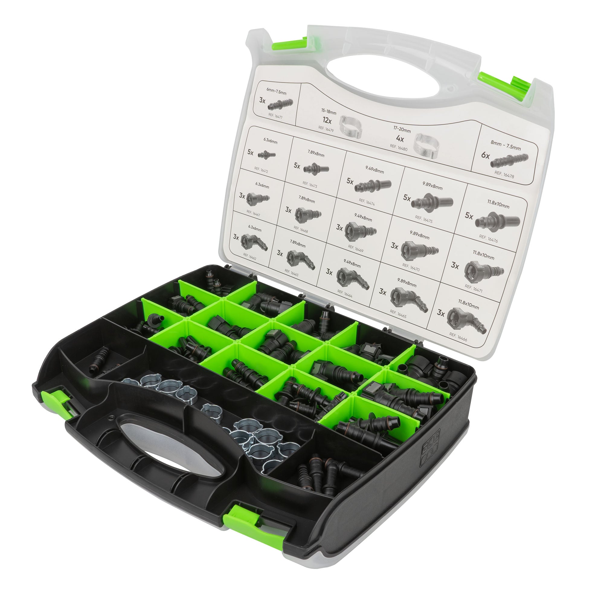 SET DI RACCORDI E TUBI PER CARBURANTE (95 PEZZI) 54390 JBM