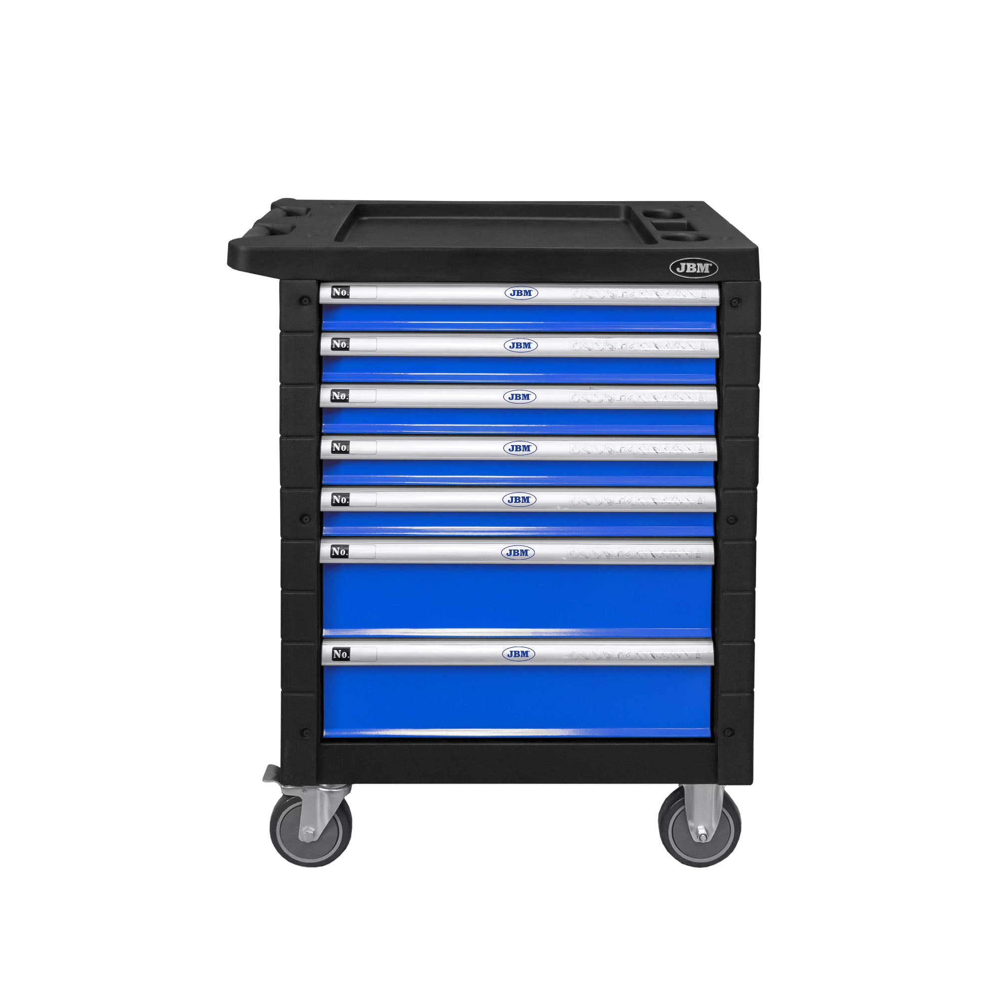 CARRELLO CON 7 CASSETTI BLU - SPECIALE KIT MESSA IN FASE 54501 JBM