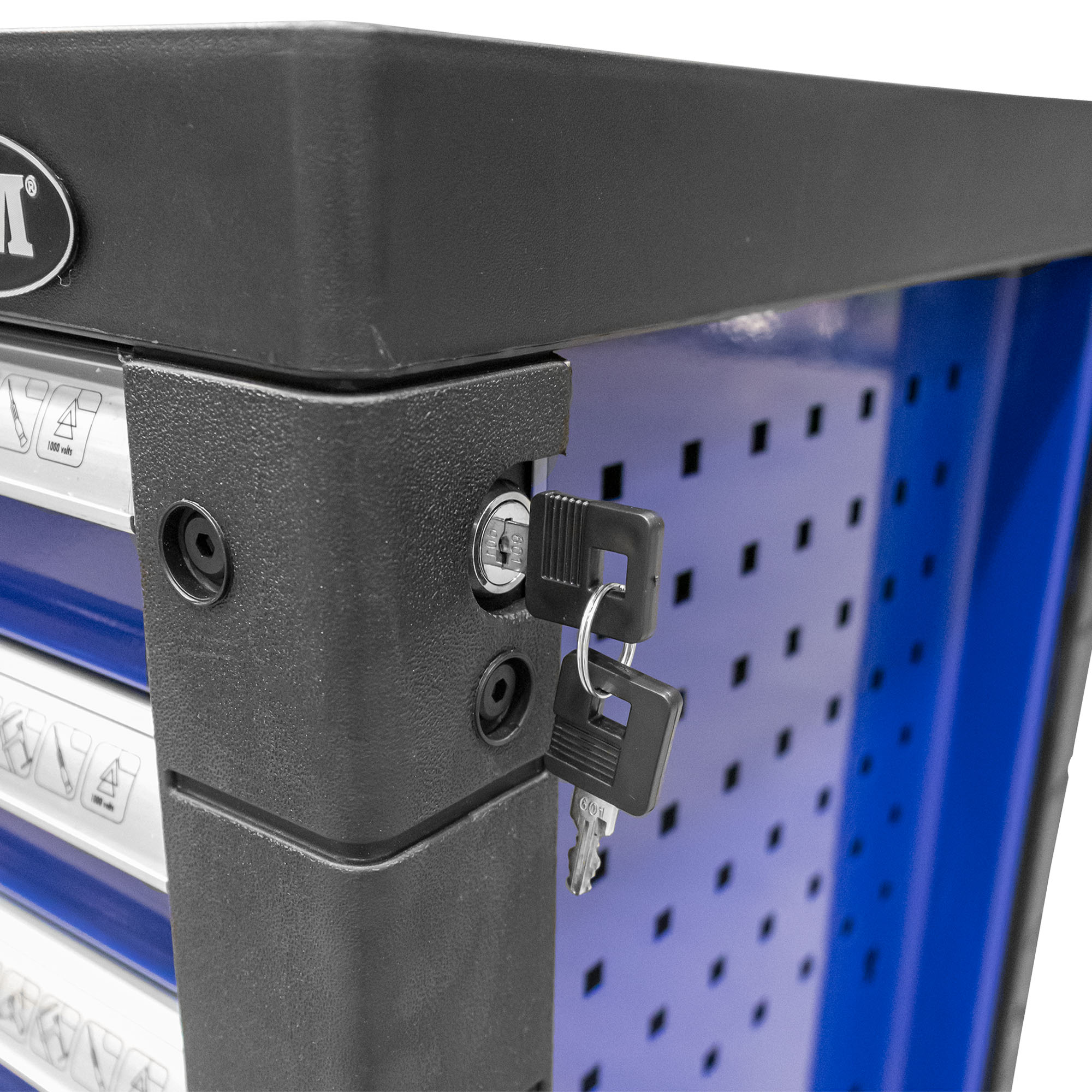 CARRELLO CON 7 CASSETTI BLU - SPECIALE KIT MESSA IN FASE 54501 JBM