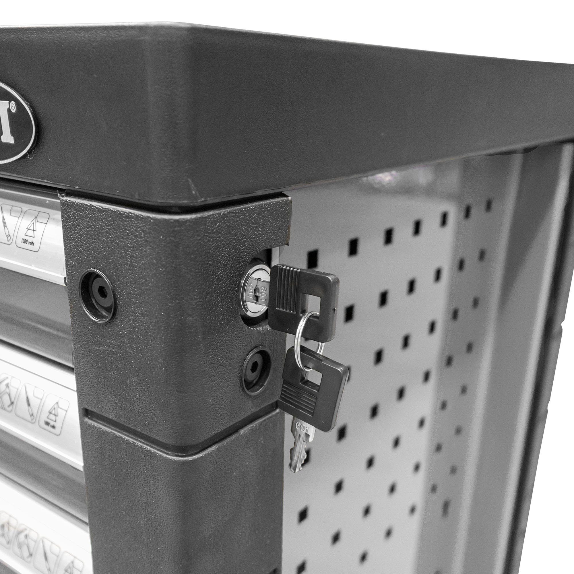 CARRELLO CON 7 CASSETTI GRIGIO - SPECIALE KIT MESSA IN FASE 54502 JBM