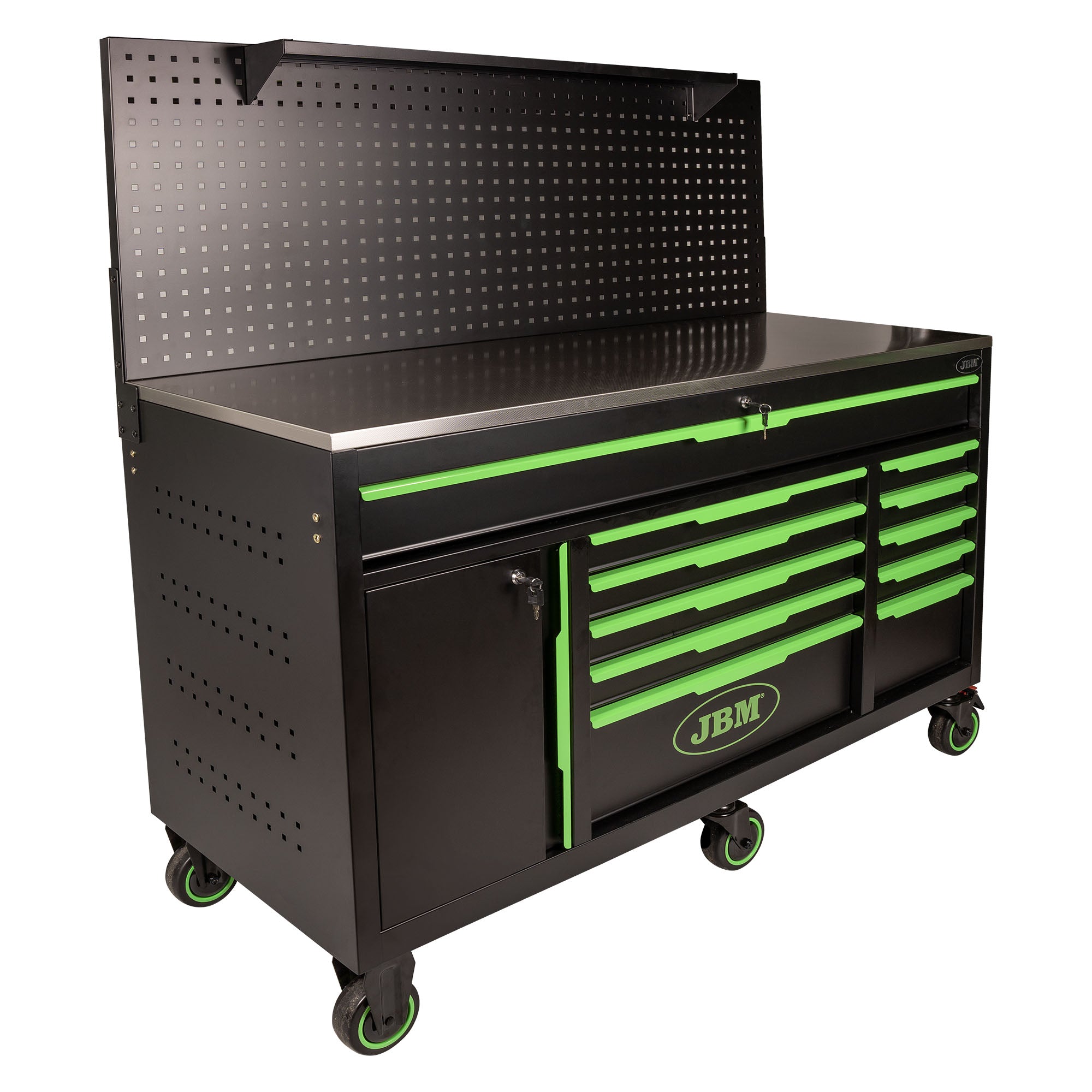 CARRELLO PORTAUTENSILI A 11 CASSETTI CON PANNELLO FORATO JBM 54510