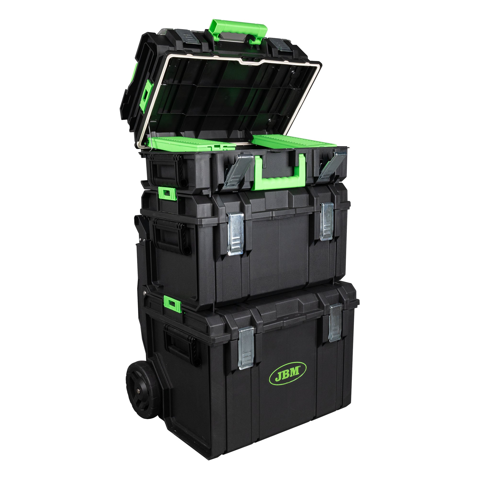 CARRELLO MODULARE CON 4 CASSETTE IMPILABILI JBM 54518