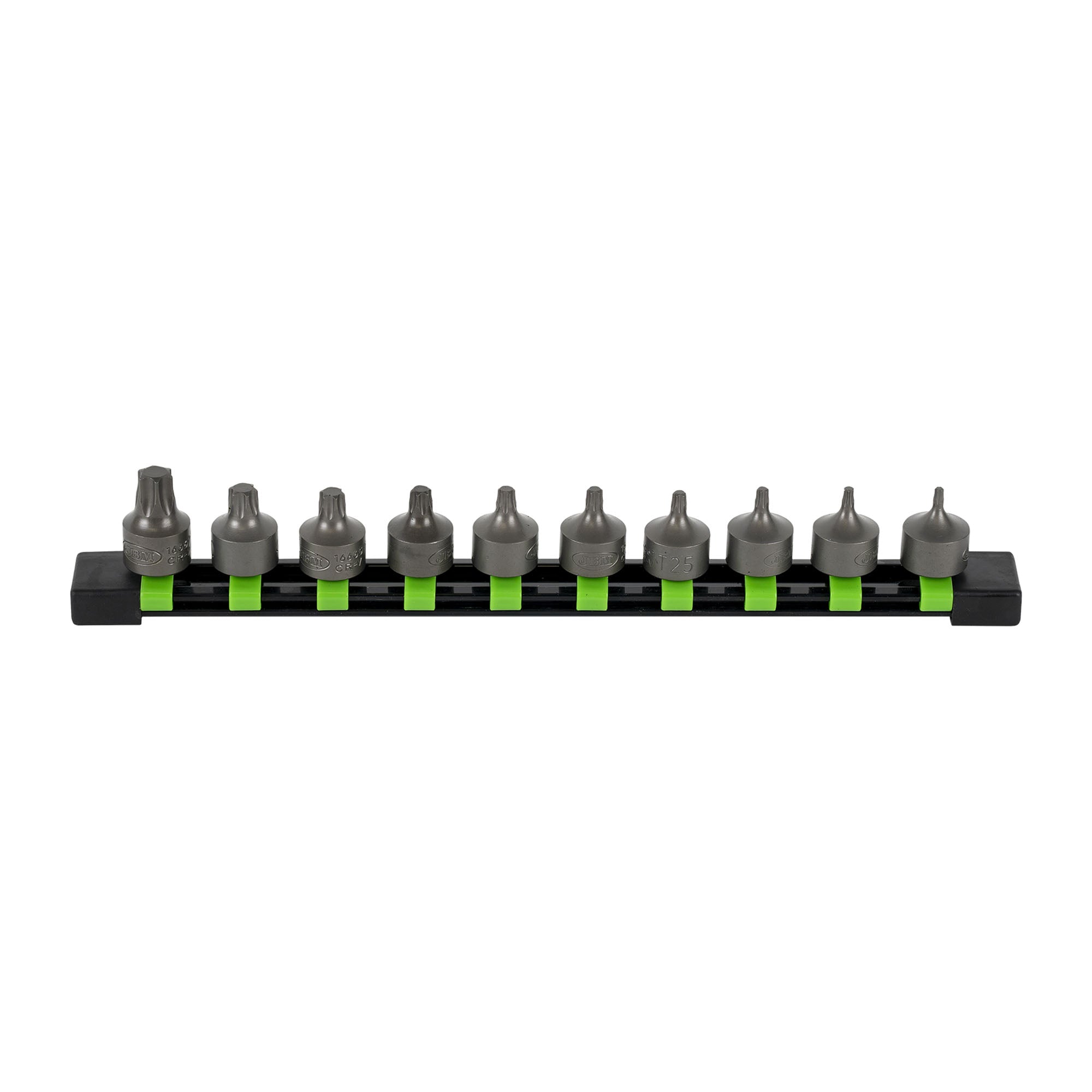 SET DI 10 INSERTI TORX CORTI CON BUSSOLE 3/8" 54546 JBM
