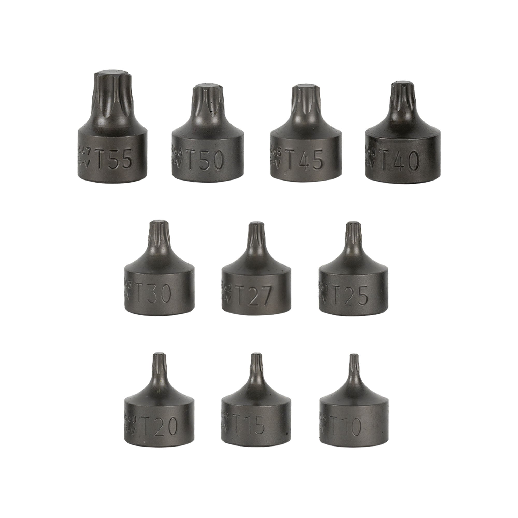 SET DI 10 INSERTI TORX CORTI CON BUSSOLE 3/8" 54546 JBM