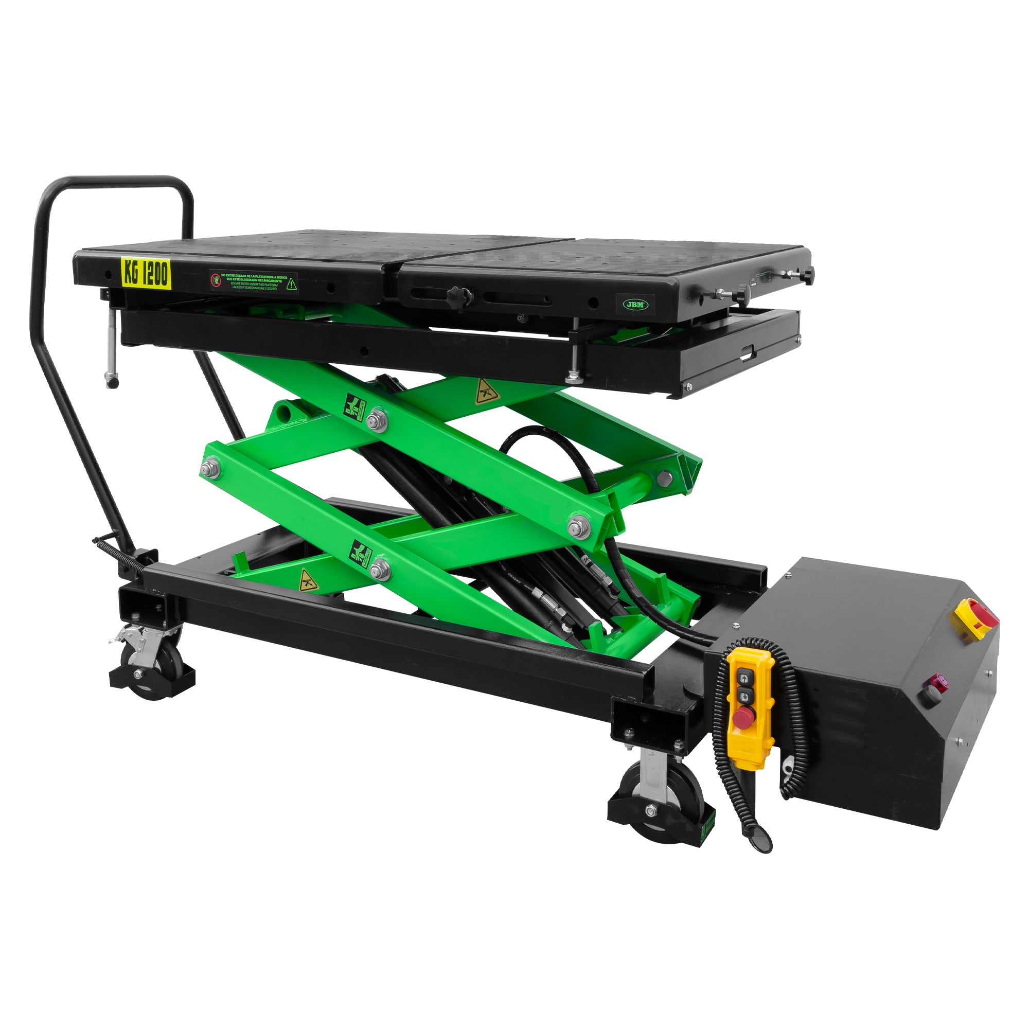 TAVOLO IDRAULICO PER BATTERIE DI VEICOLI ELETTRICI SENZA STAFFE 1200KG 54564