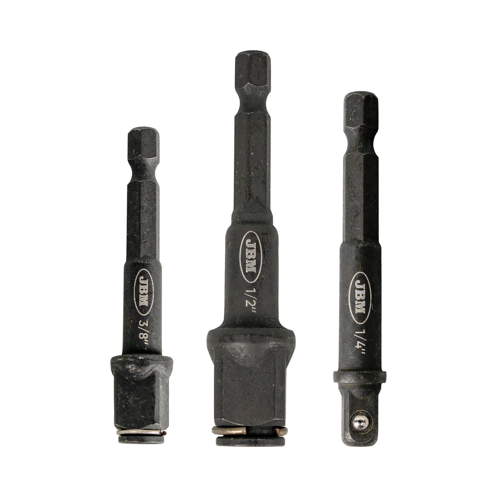 SET DI 3 ADATTATORI PER CHIAVI A BUSSOLA CON PUNTE ESAGONALI 54586 JBM