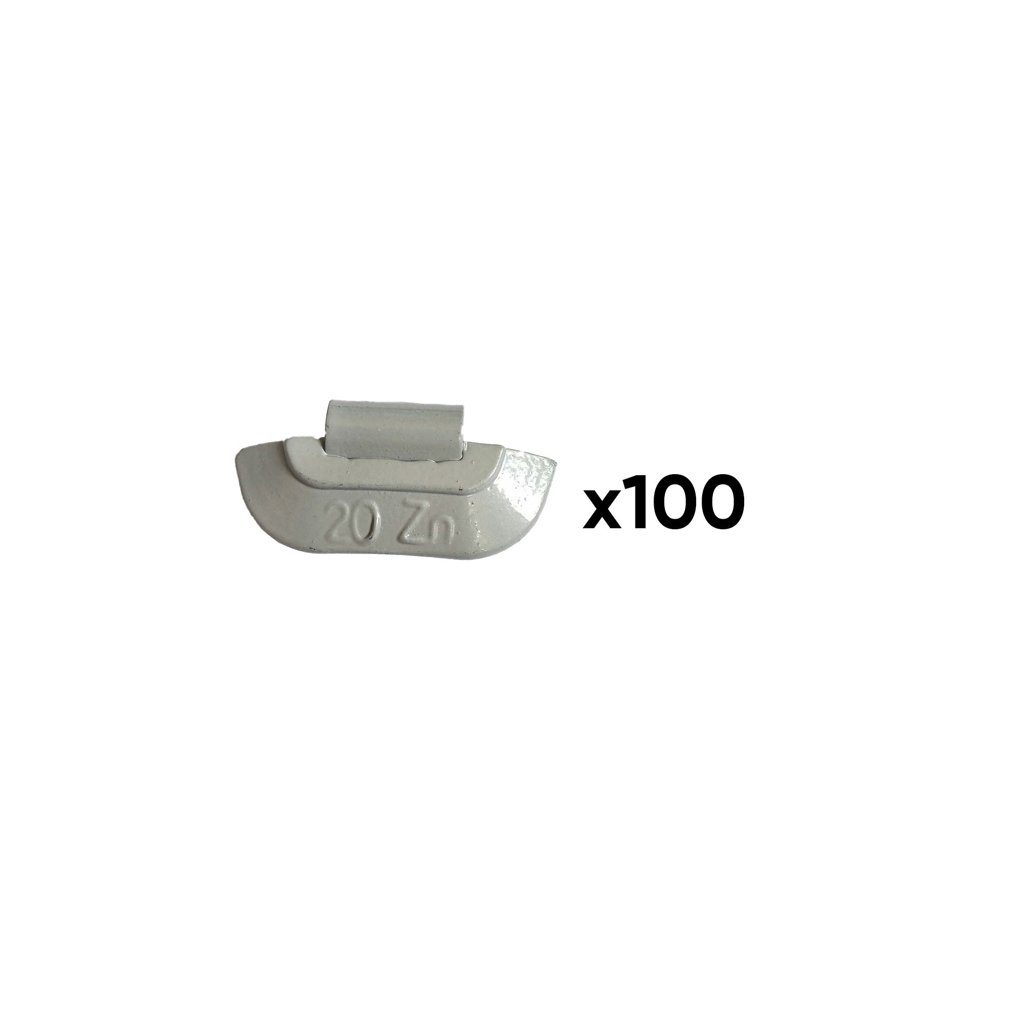 SCATOLA DI 100 PESI IN ZINCO A GRAFFETTA DA 20GR. SPECIALE PER CERCHI UNIVERSALI 54659 JBM