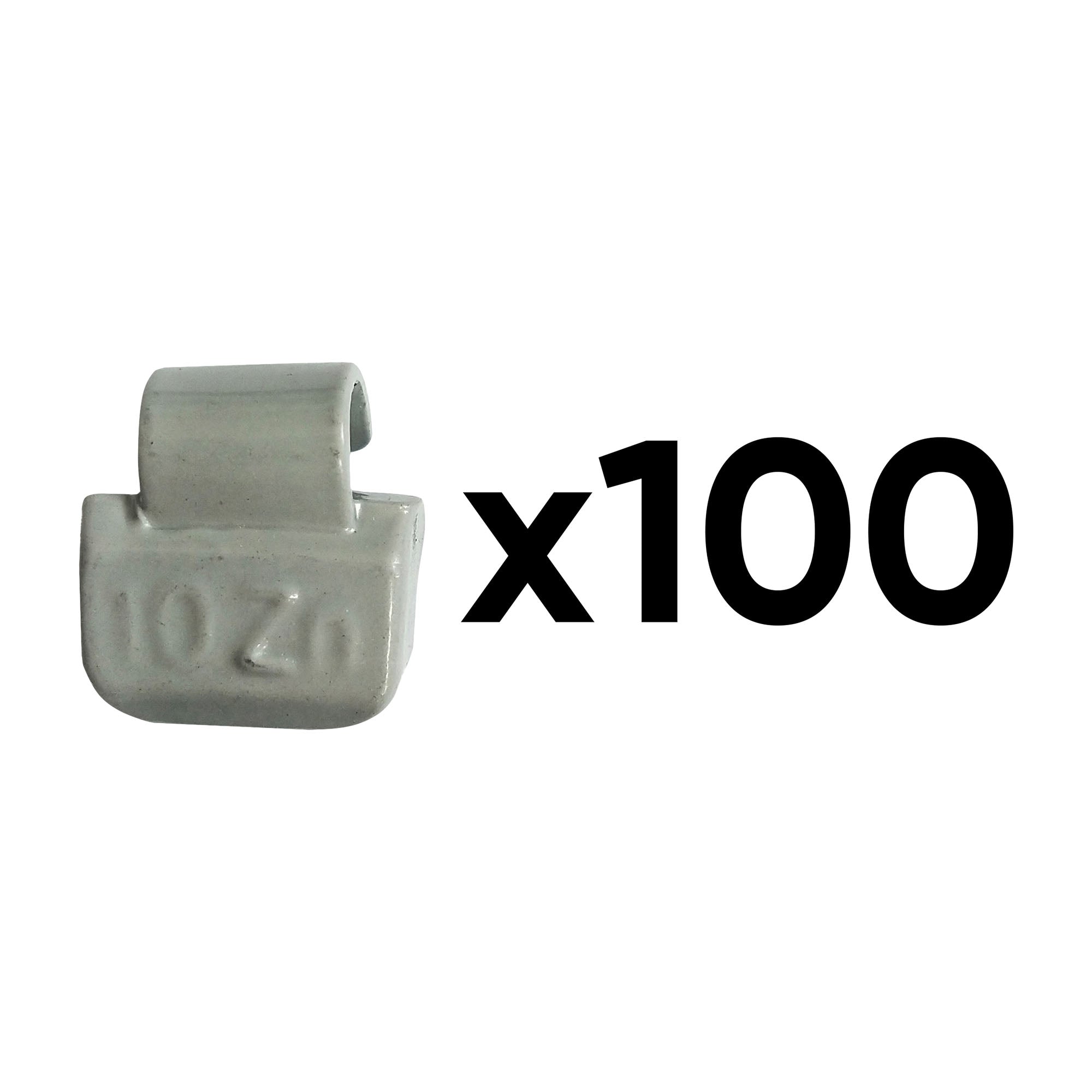 SCATOLA DI 100 PESI IN ZINCO A GRAFFETTA DA 10GR. SPECIALE PER CERCHI IN LEGA 54667 JBM