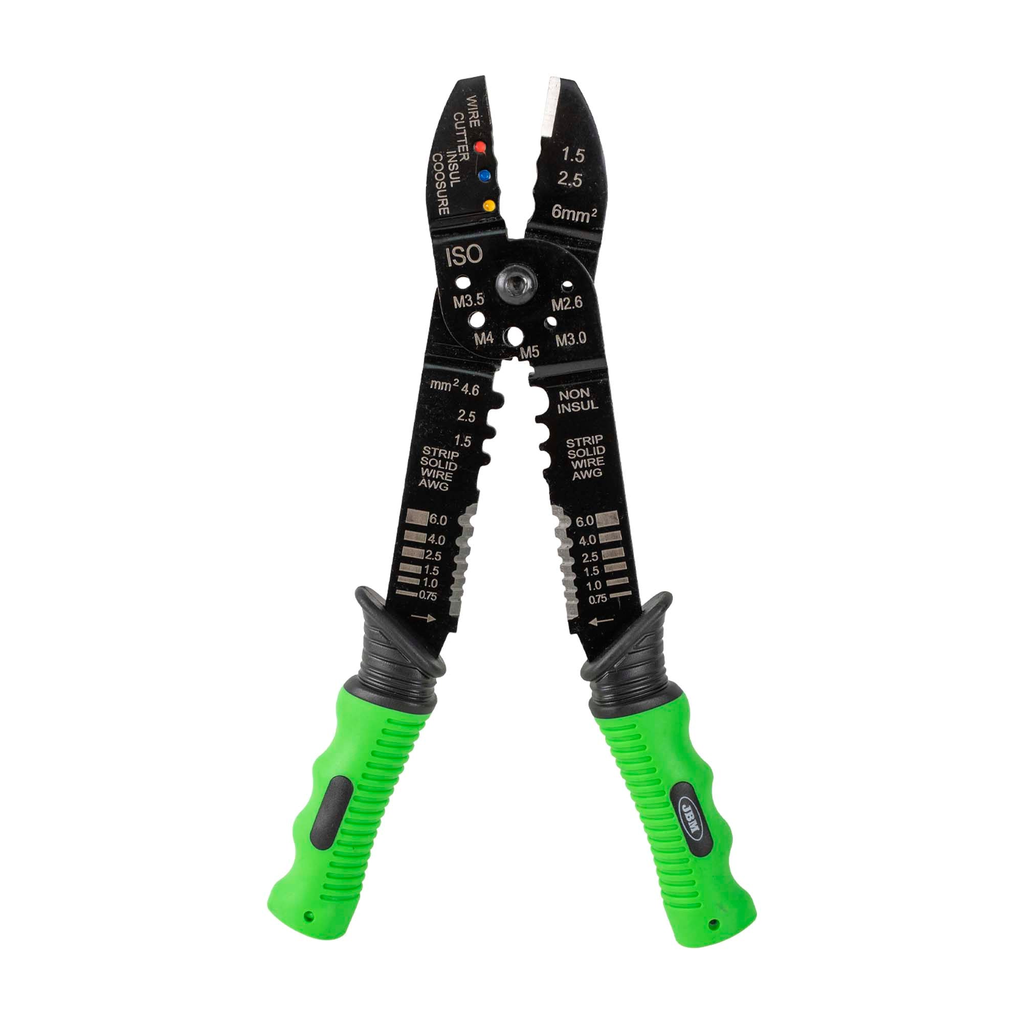 PINZA SPELLAFILI E CRIMPATRICE PER TERMINALI 10" 54702 JBM