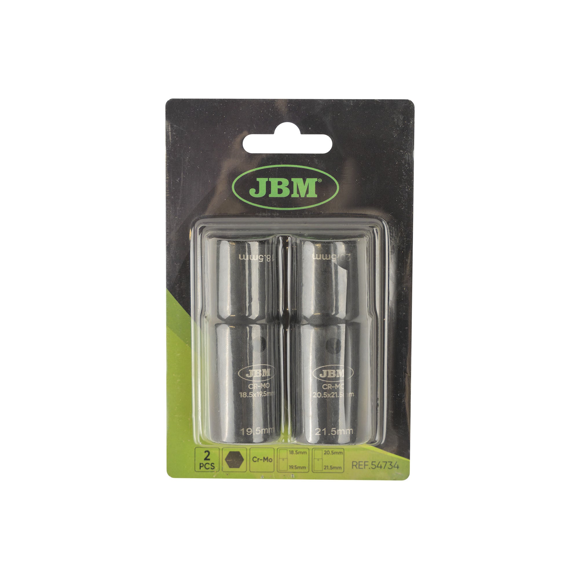 SET DI 2 CHIAVI A BUSSOLA A PERCUSSIONE DA 1/2" PER RUOTE IN ALLUMINIO FORD 54734 JBM