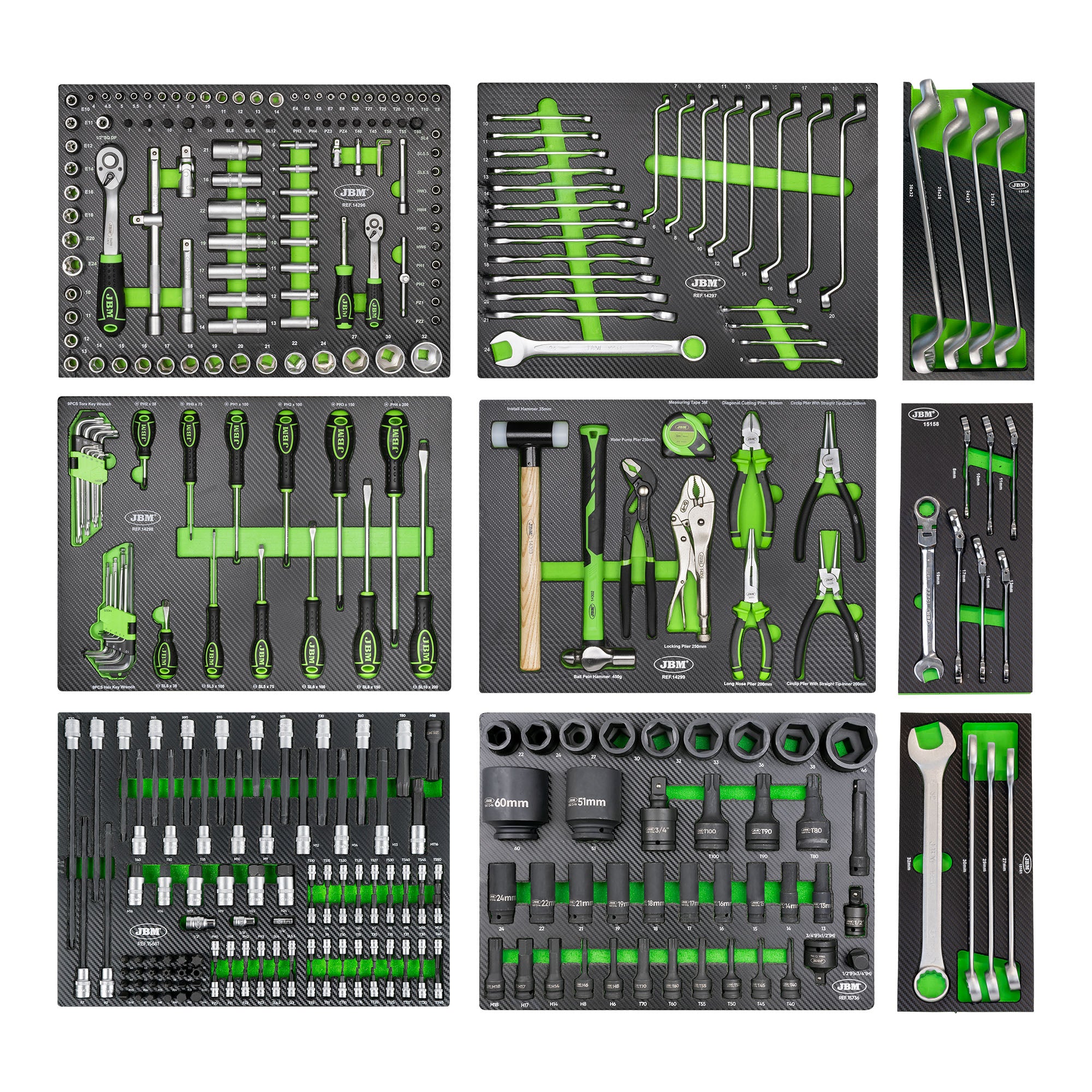 CARRELLO PORTA ATTREZZI A 11 CASSETTI - ATTREZZATO JBM CON 172 UTENSILI 54748