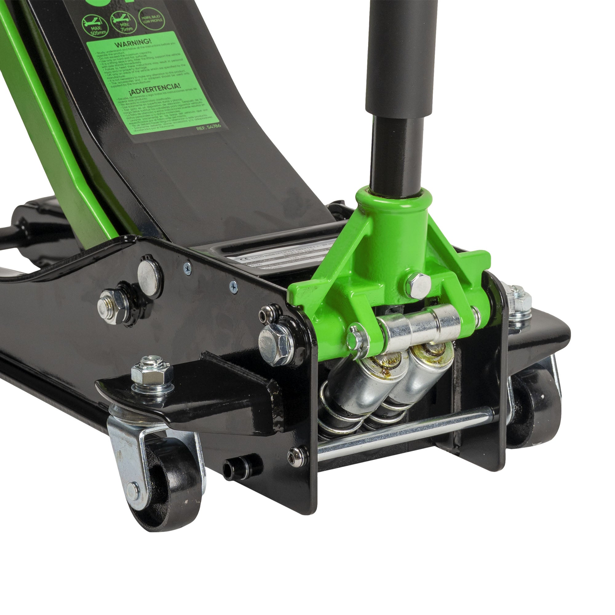 MARTINETTO IDRAULICO A CARRELLO 3T SPECIALE PER AUTO CON PIANALE BASSO JBM 54786