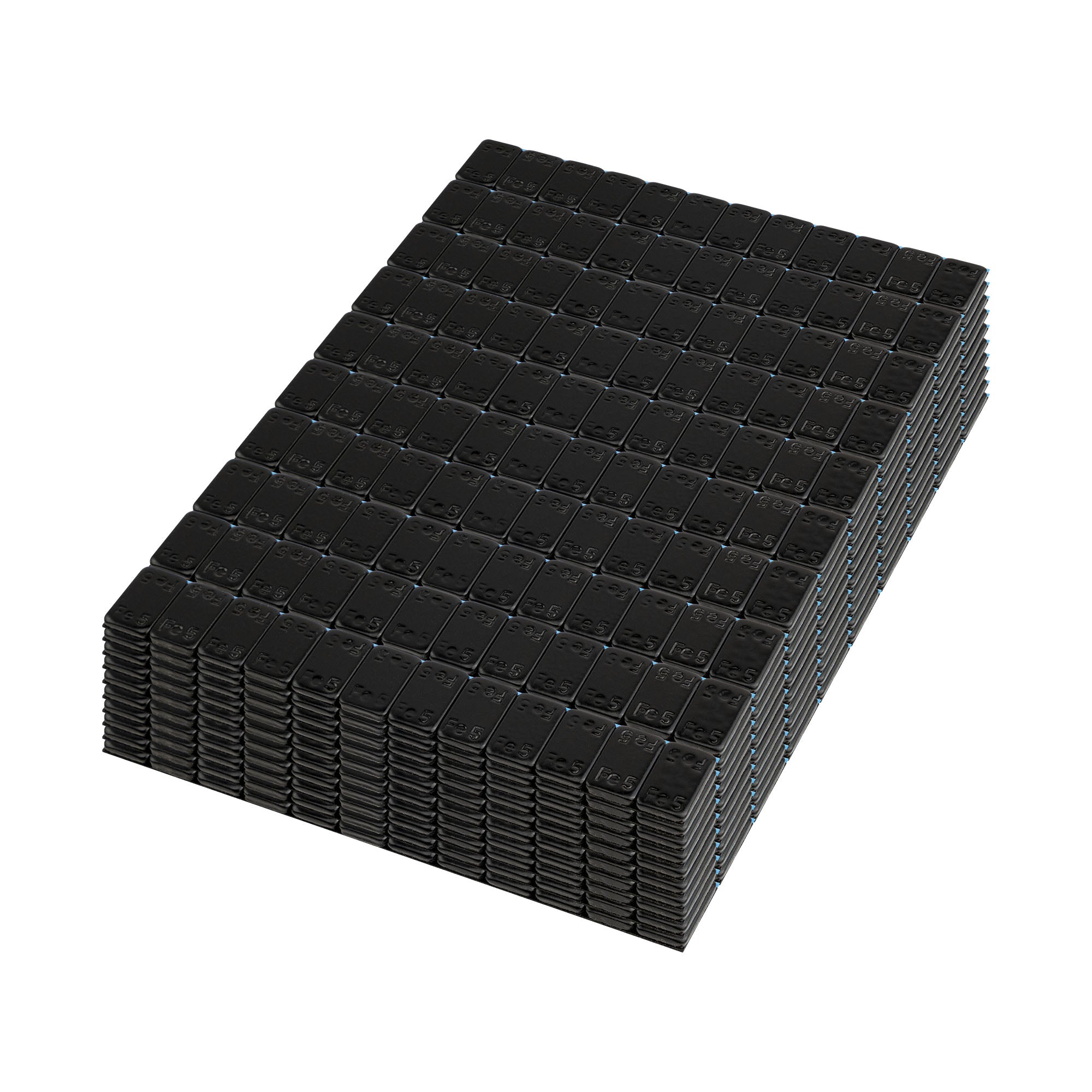 SCATOLA DA 100 CONTRAPPESI ADESIVI IN FERRO - 60 G (12X5 G) - NERO JBM 54787