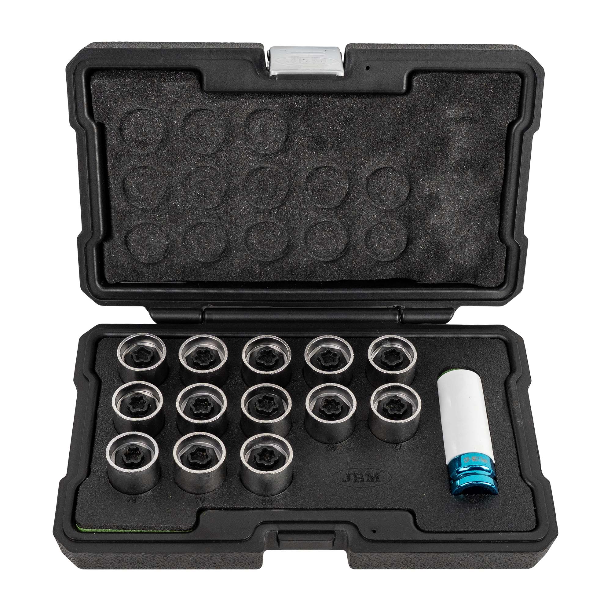 SET DI 14 CHIAVI PER BULLONE DI BLOCCO RUOTA PER BMW/MINI 54818 JBM