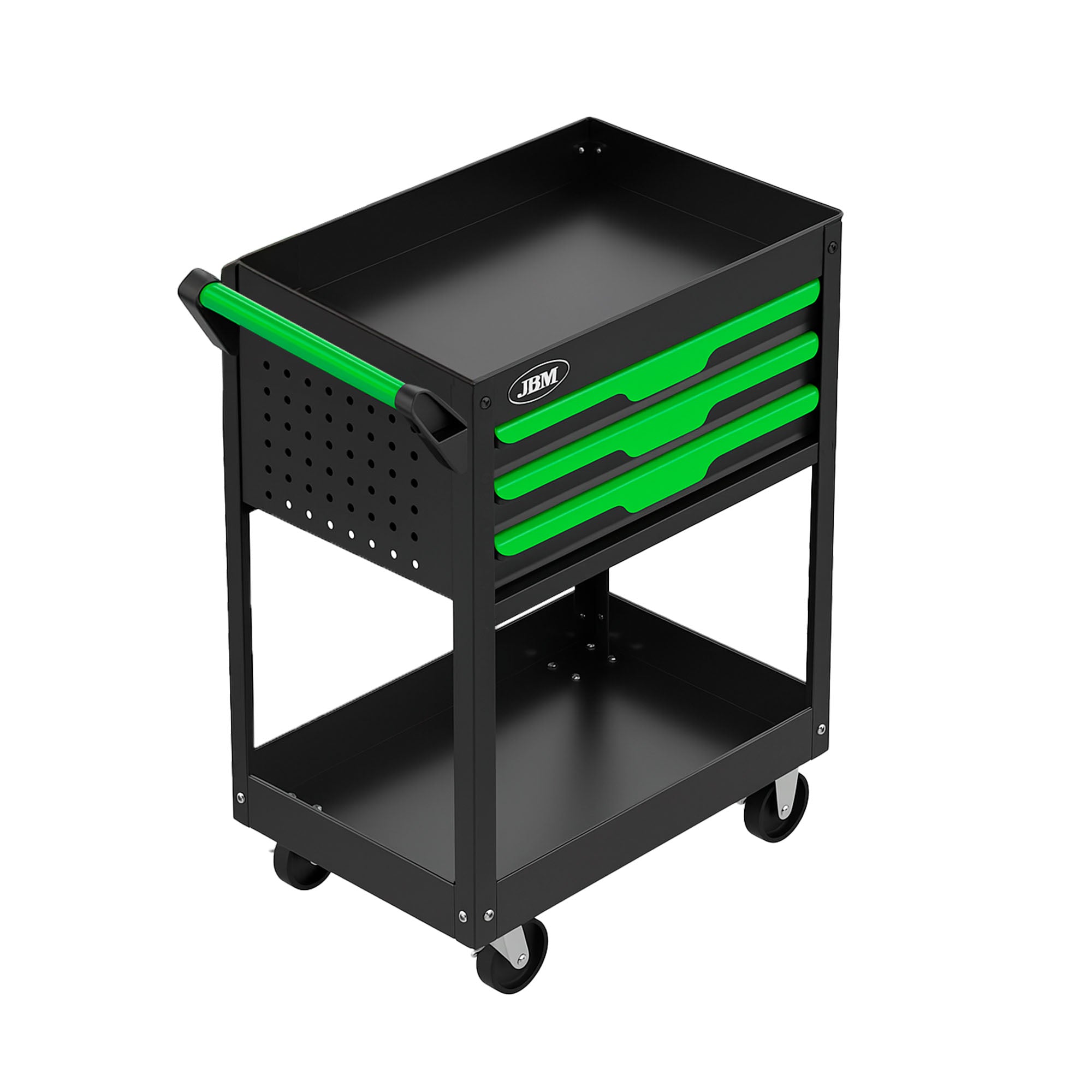 CARRELLO CON 3 CASSETTI, 1 VASSOIO E GRIGLIE LATERALI JBM 54839